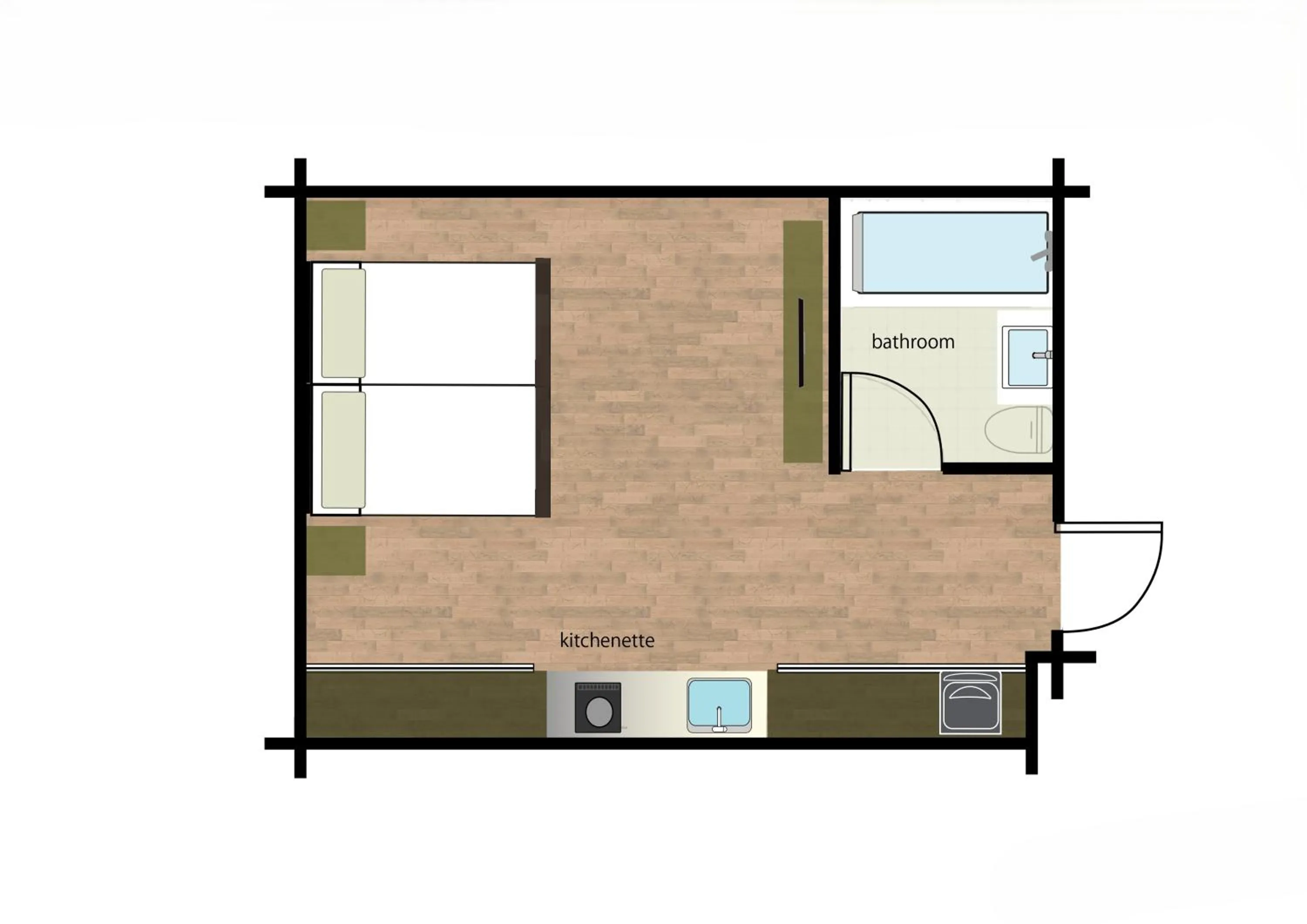 Floor plan in SnowDog Village