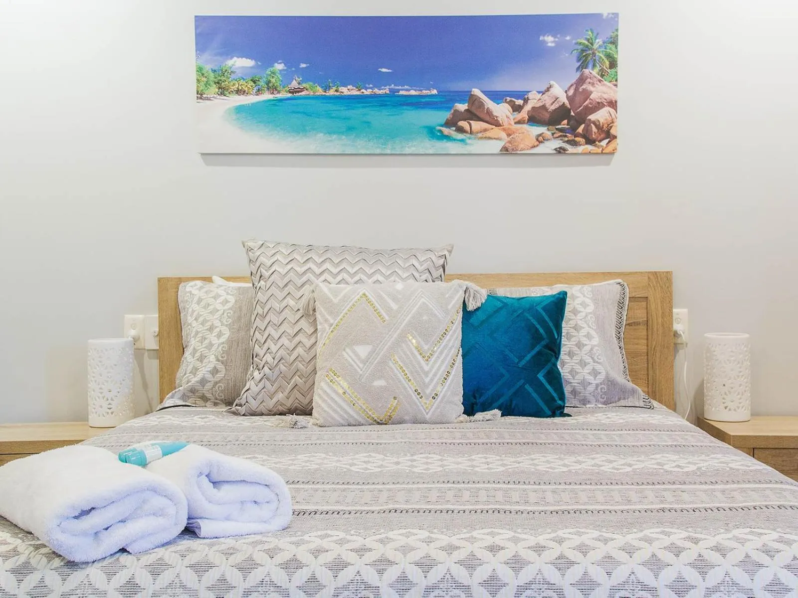 Bed in Twin Waters Caravan Park