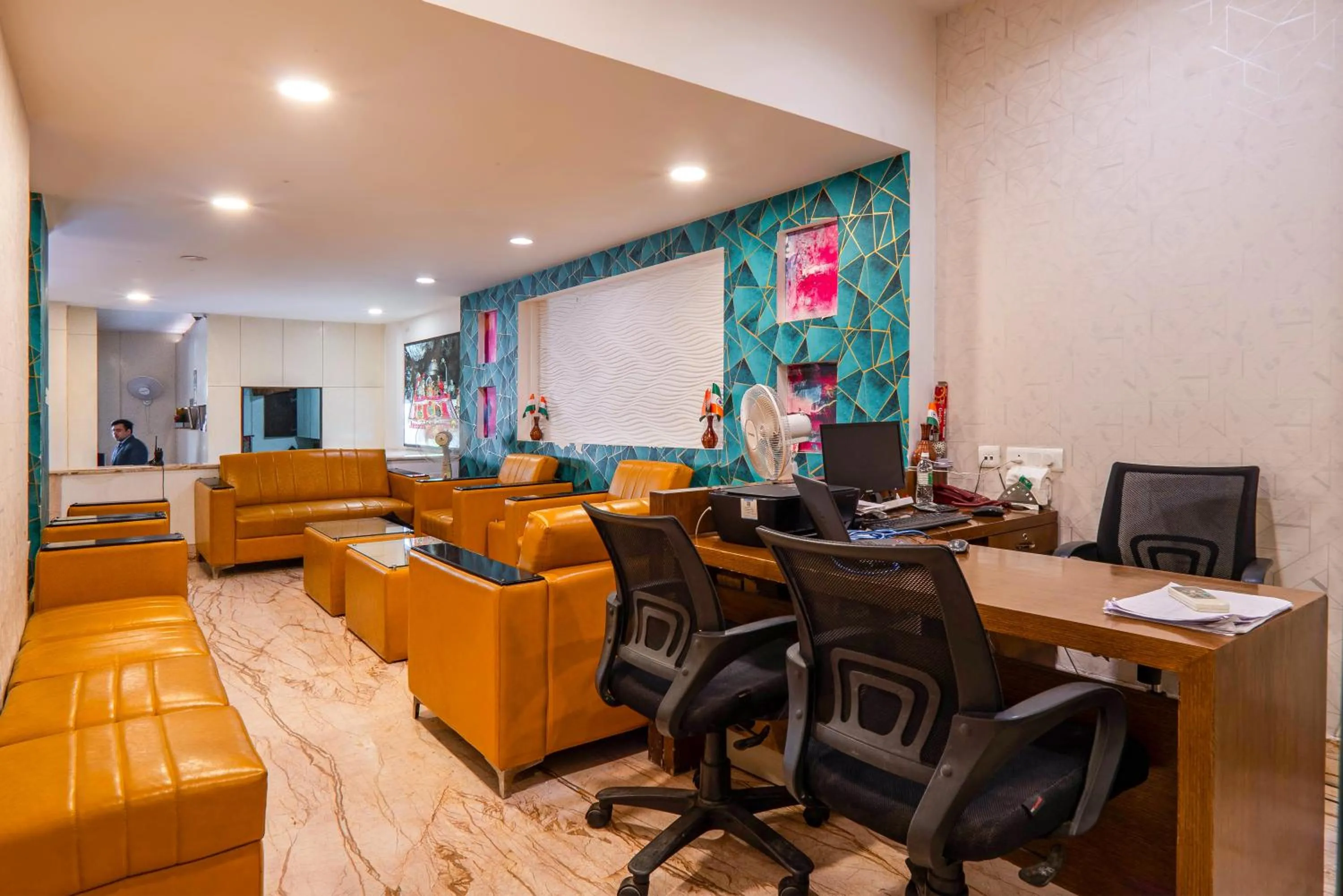 Seating area in Le Roi Jammu - Near Jammu Railway Station