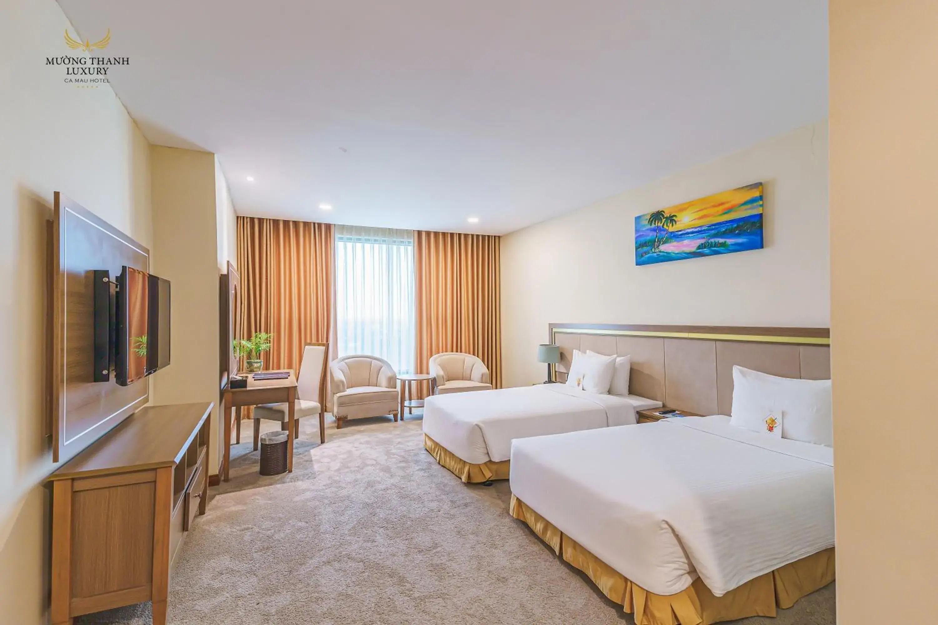 Deluxe Twin Room in Muong Thanh Luxury Ca Mau Hotel Deluxe Twin Room in Muong Thanh Luxury Ca Mau Hotel