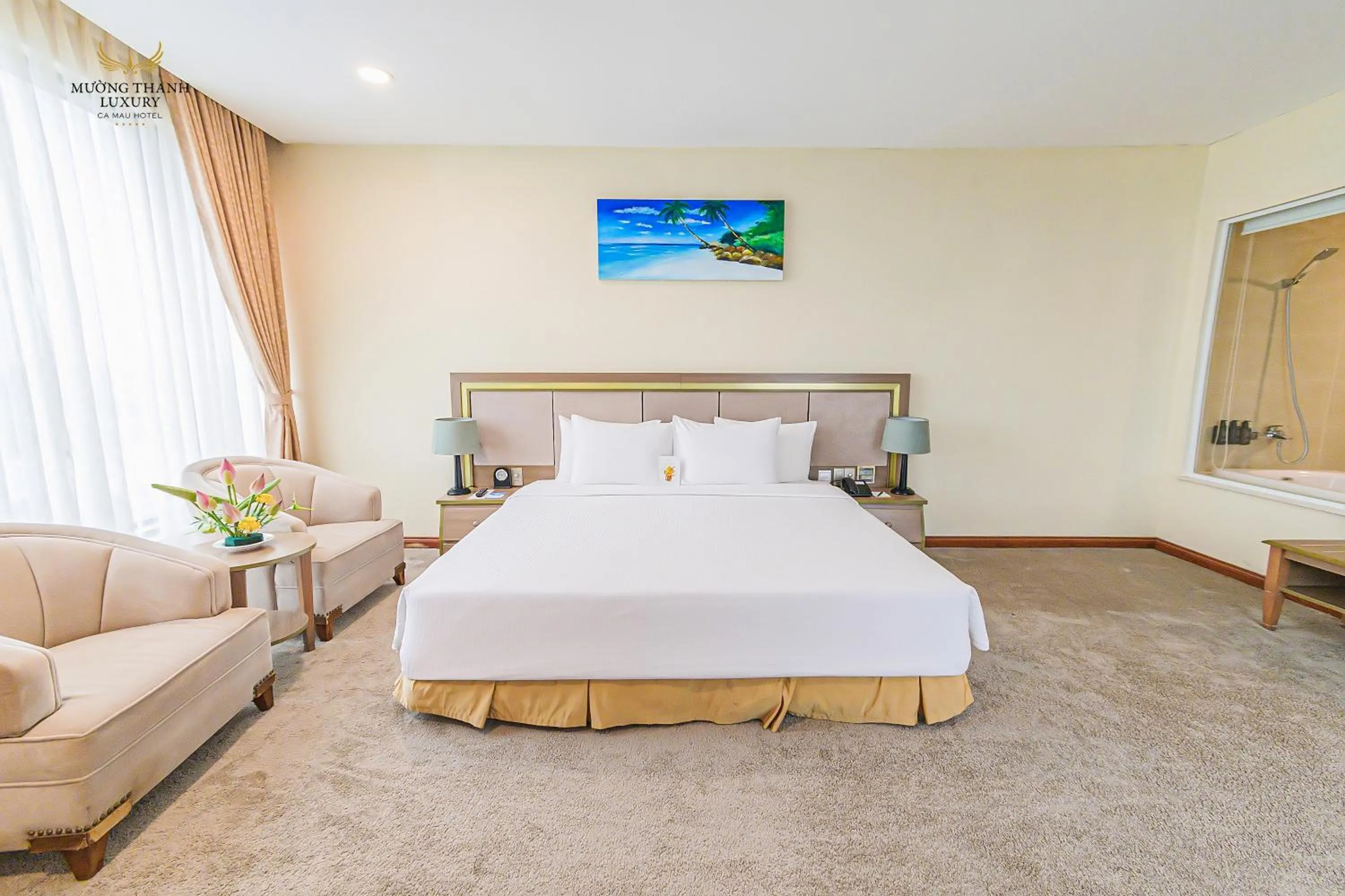 Photo of the whole room, Bed in Muong Thanh Luxury Ca Mau Hotel