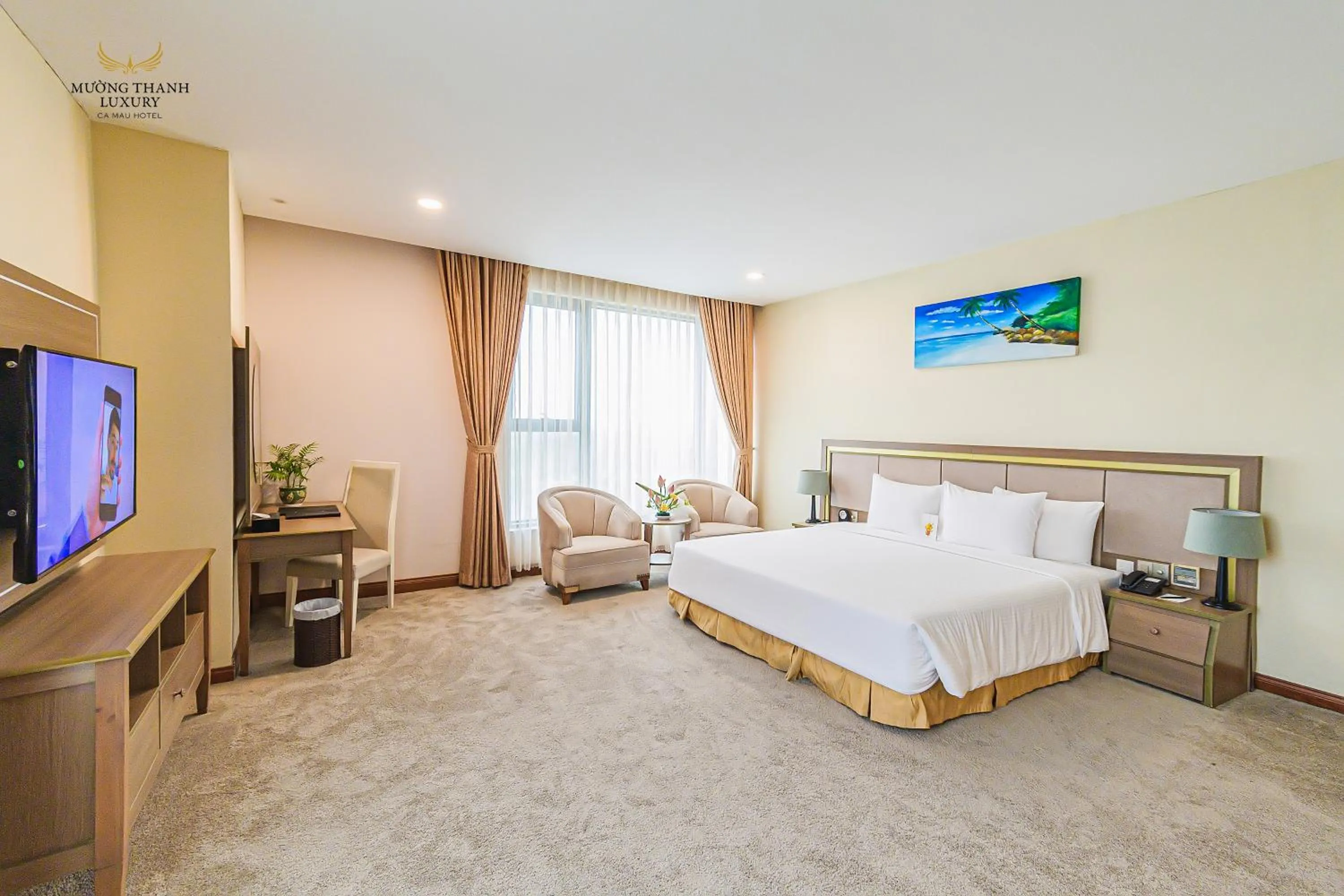 Photo of the whole room, Bed in Muong Thanh Luxury Ca Mau Hotel