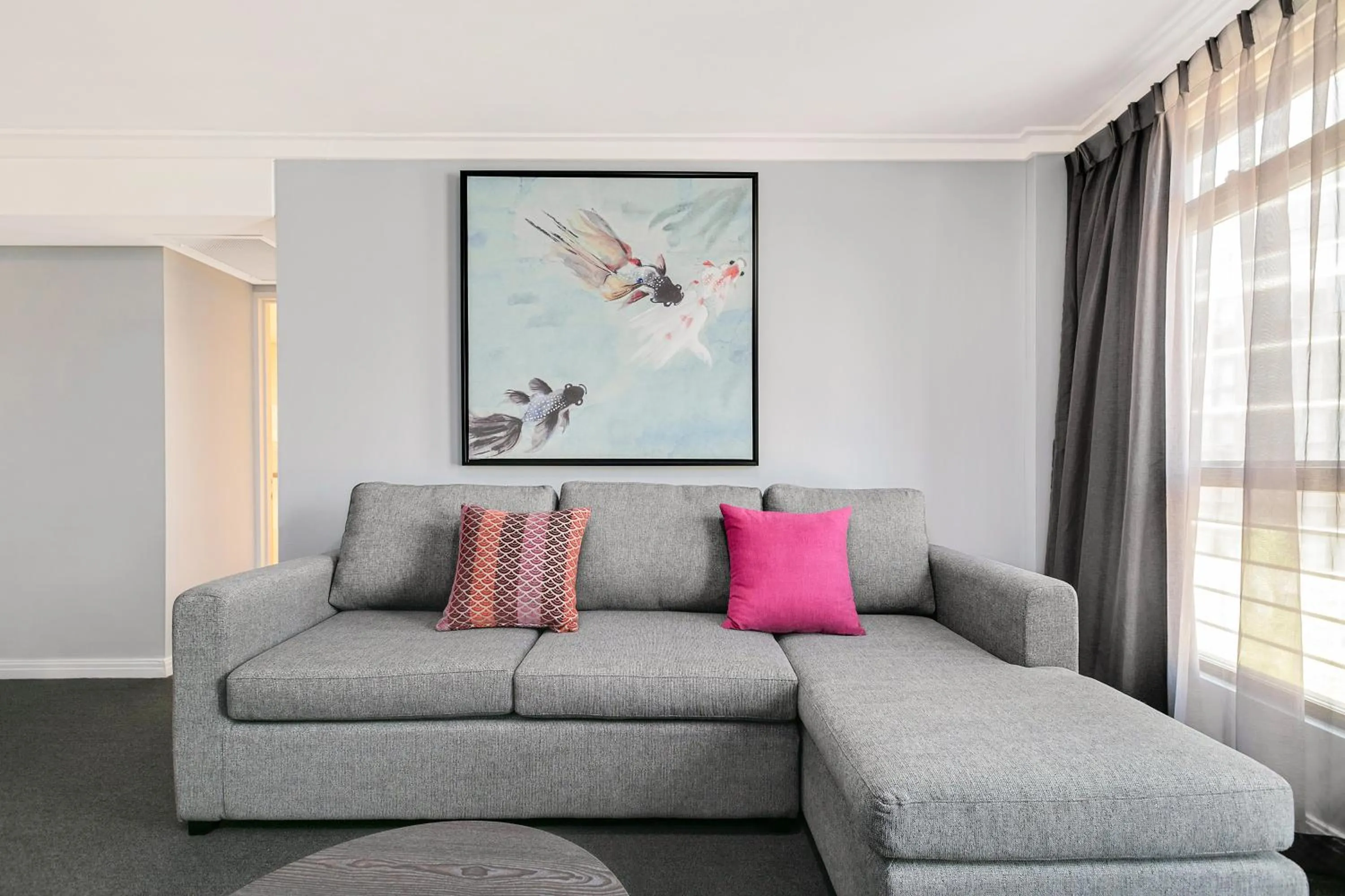 Living room in Mantra Sydney Central