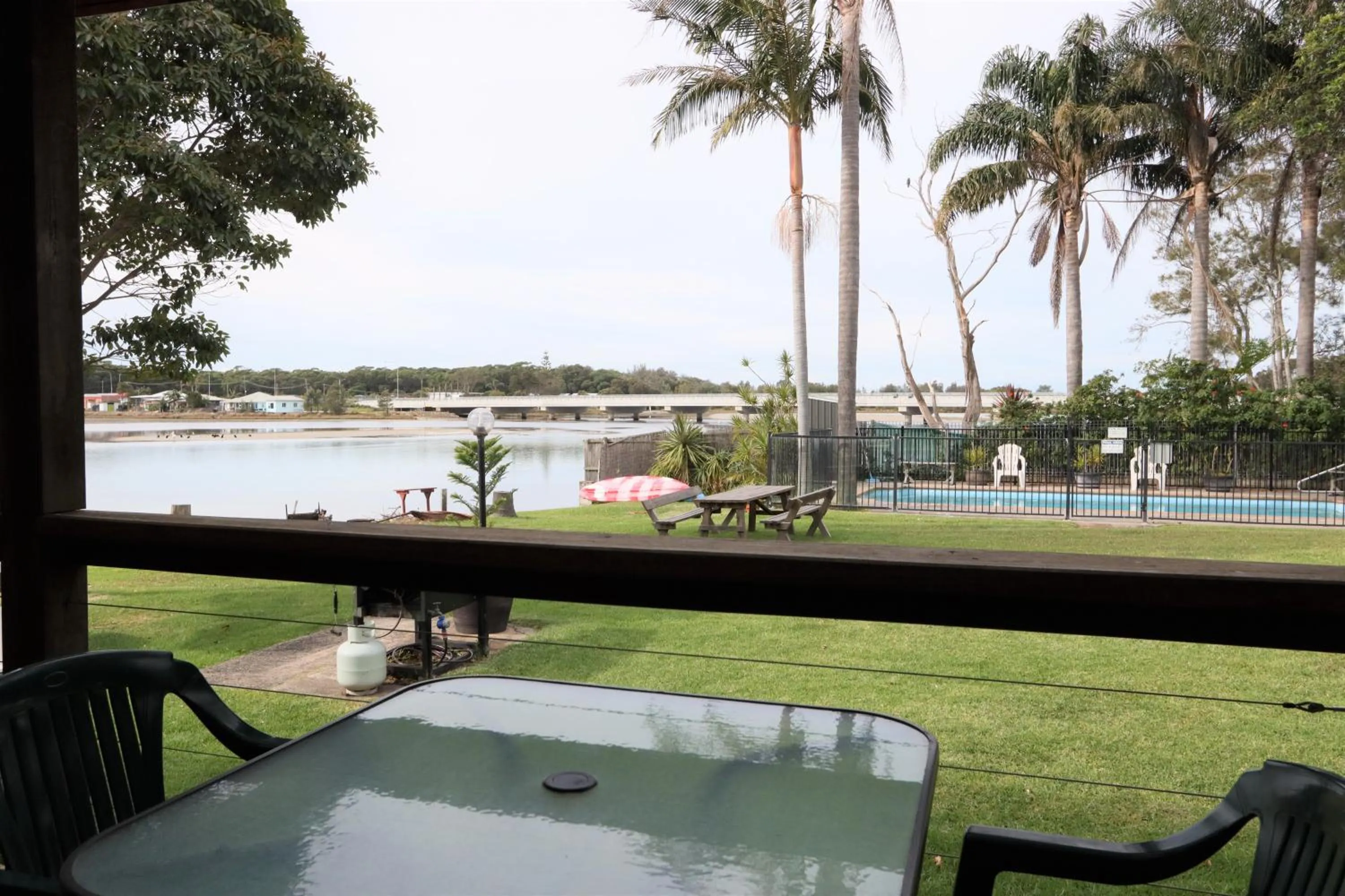 Patio in Lake Edge Apartments
