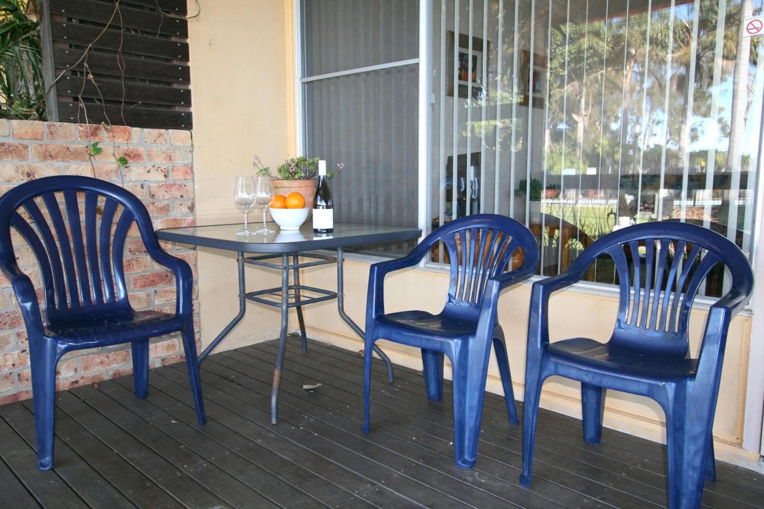 Patio in Lake Edge Apartments