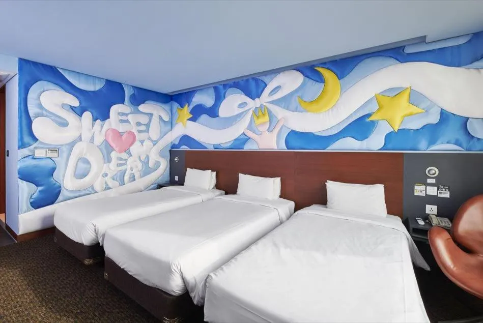 Decorative detail, Bed in Hotel Skypark Kingstown Dongdaemun