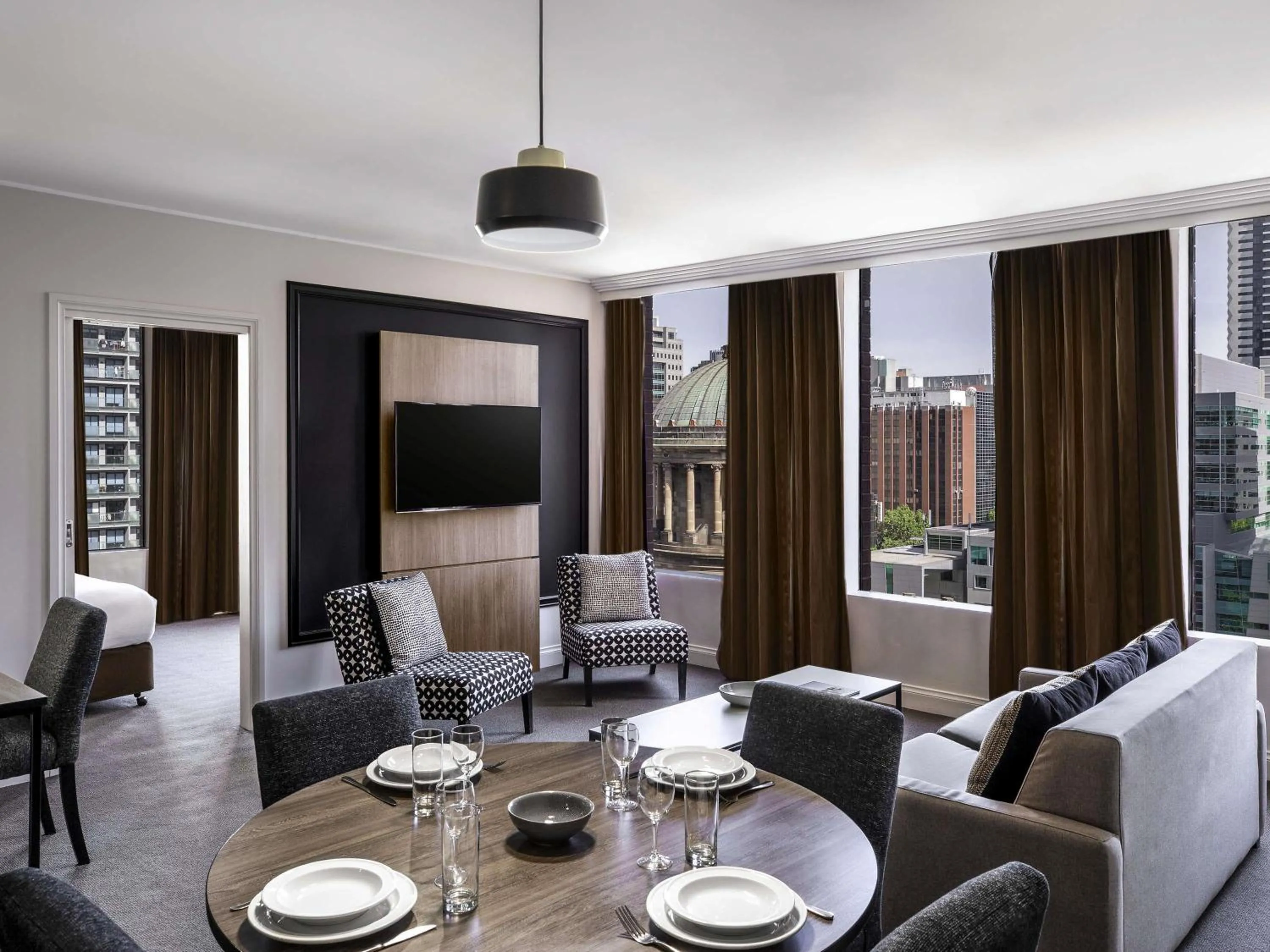 Bedroom in Mantra on Little Bourke Melbourne