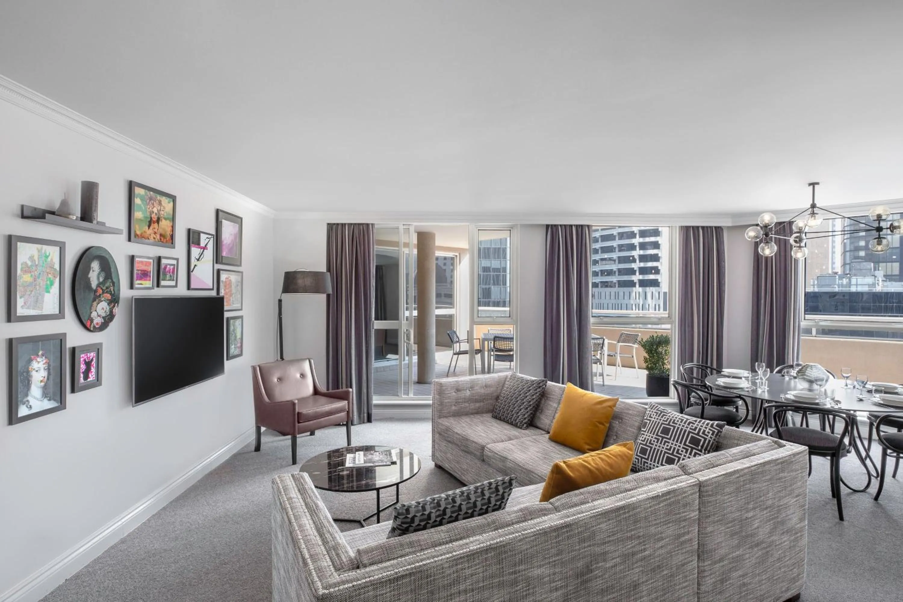 Living room in Mantra 2 Bond Street