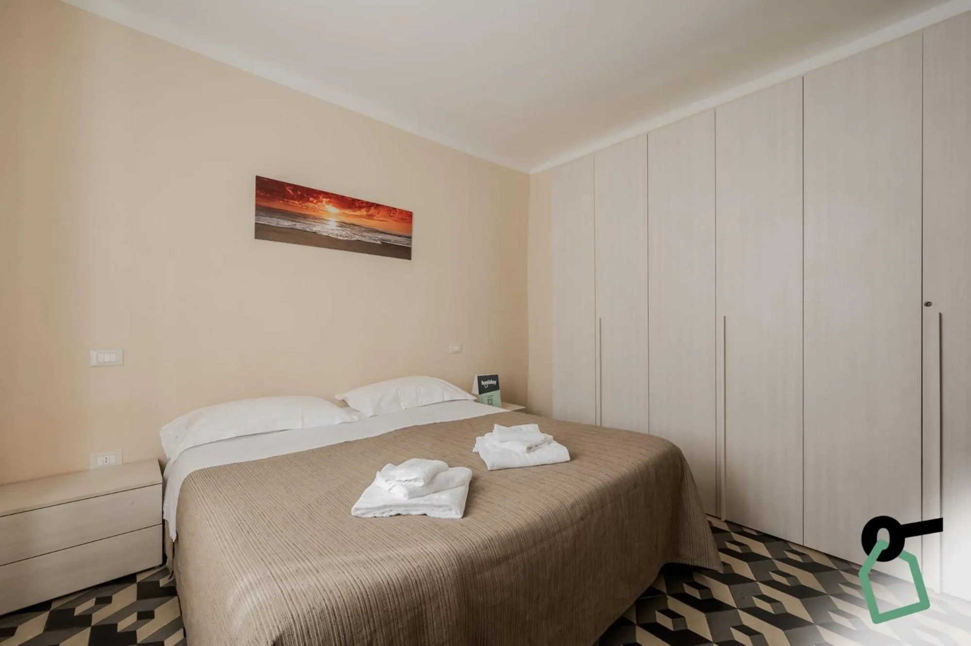 Bedroom, Bed in HOTIDAY Apartment Collection - Lerici Terrediliguria