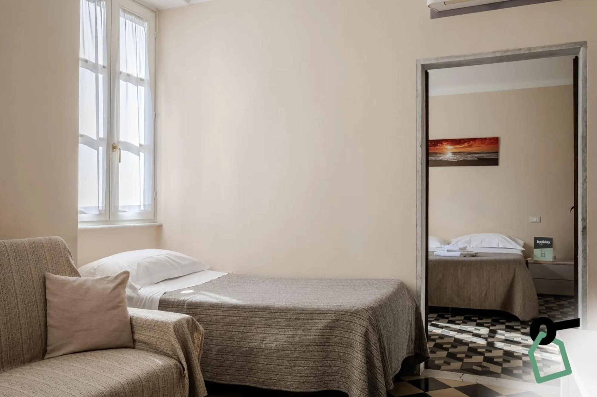Bedroom, Bed in HOTIDAY Apartment Collection - Lerici Terrediliguria