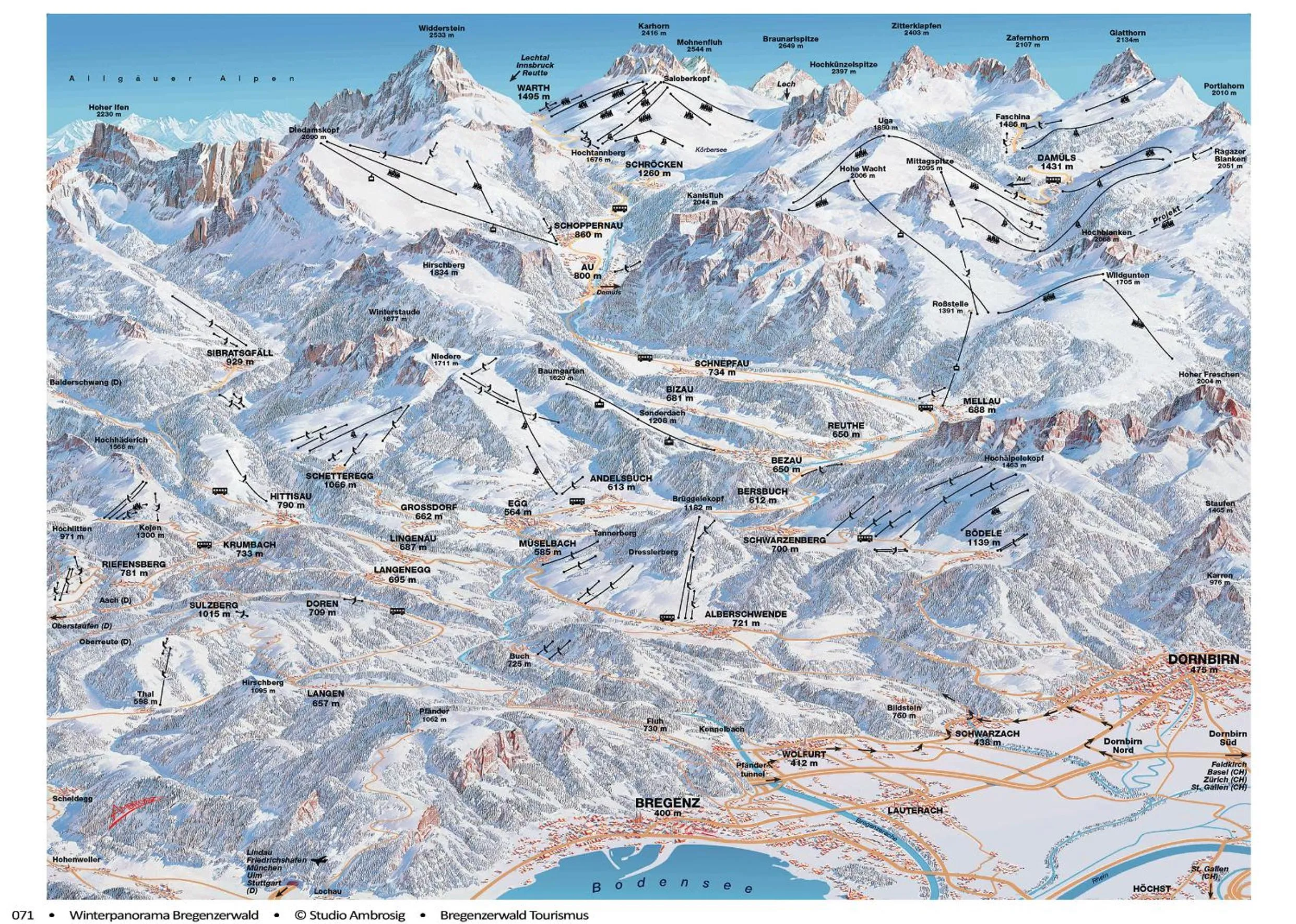 Skiing in Gästehaus Meusburger