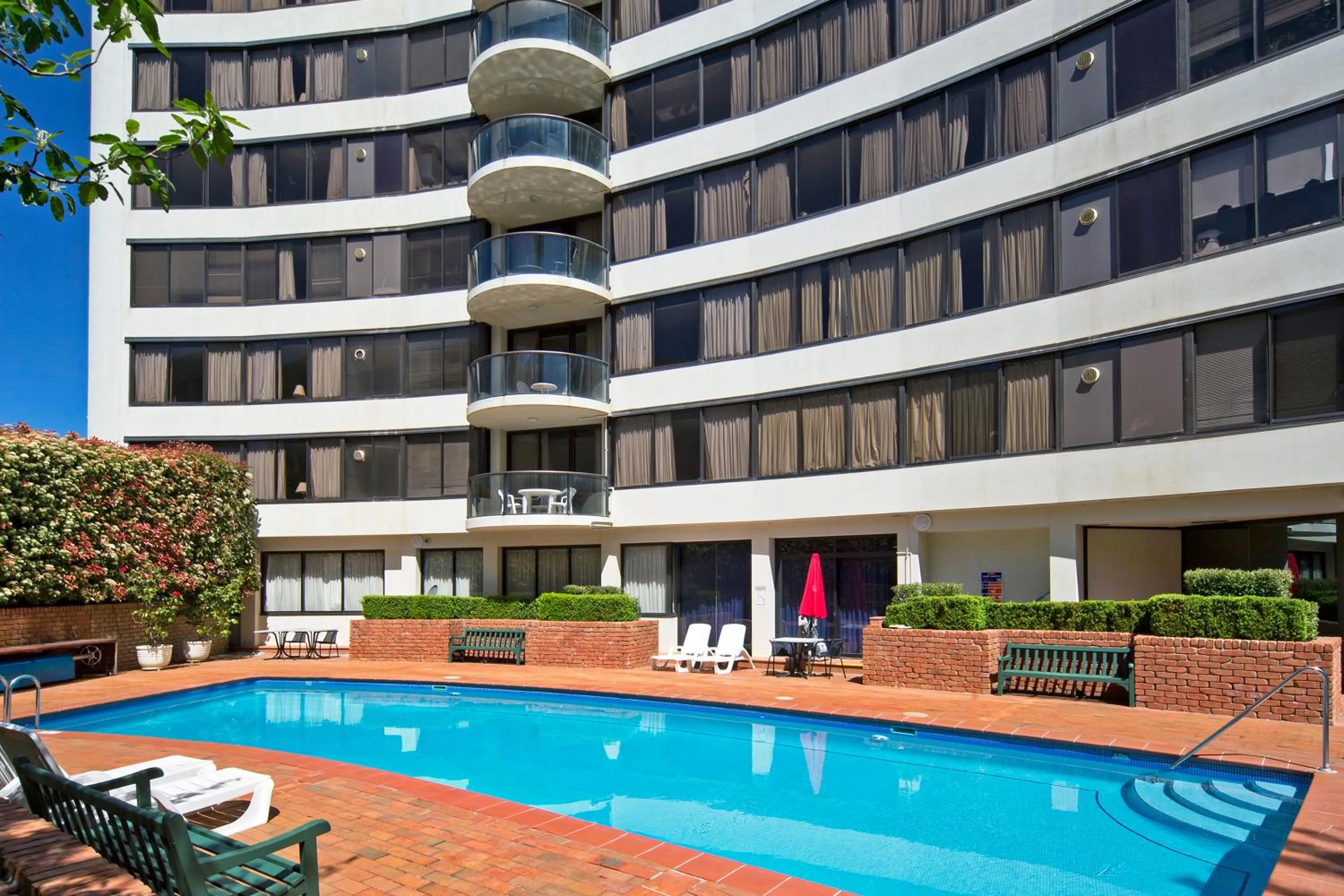 Swimming pool in BreakFree Capital Tower Apartments