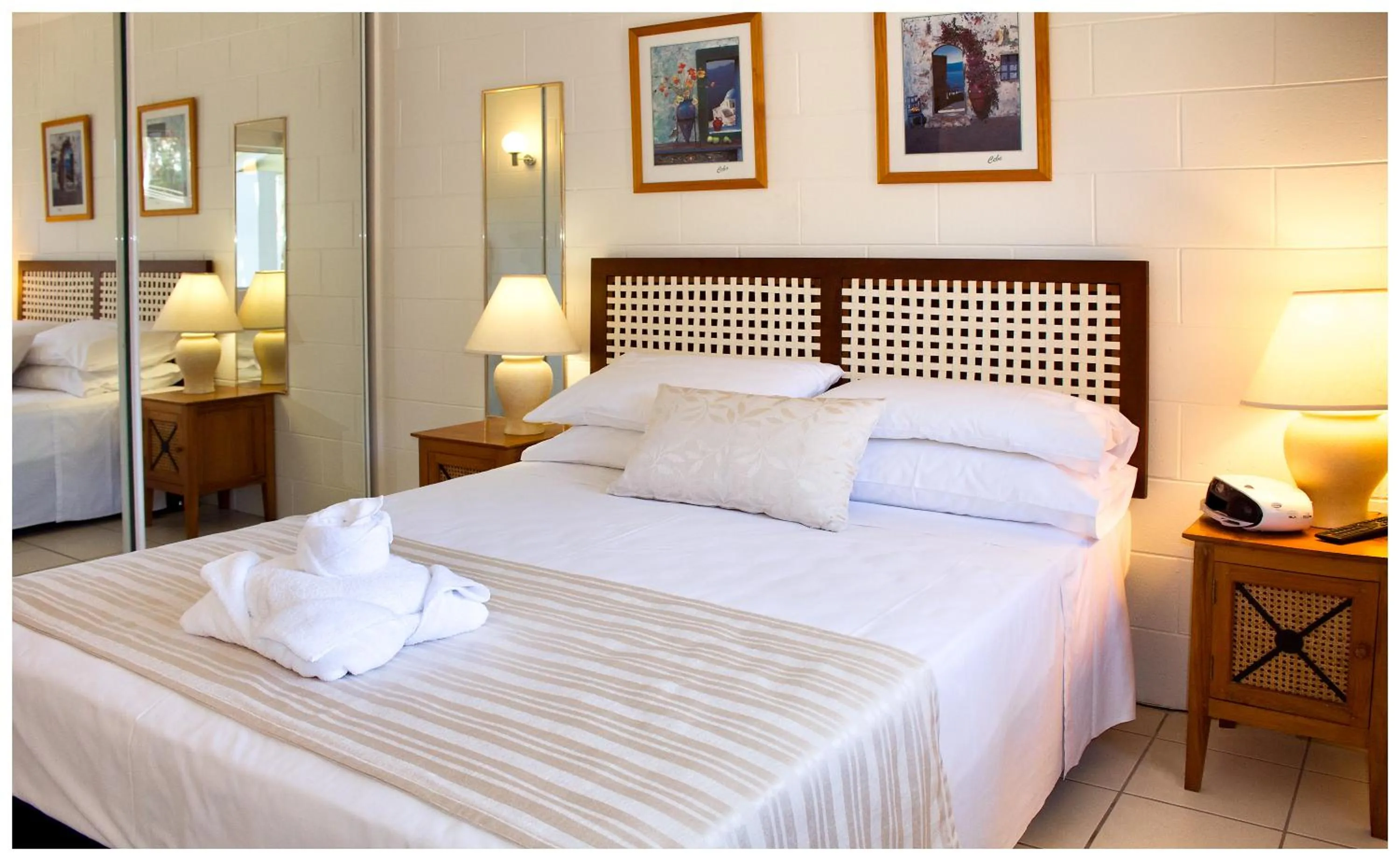 Bedroom, Bed in Clifton Sands Holiday Units