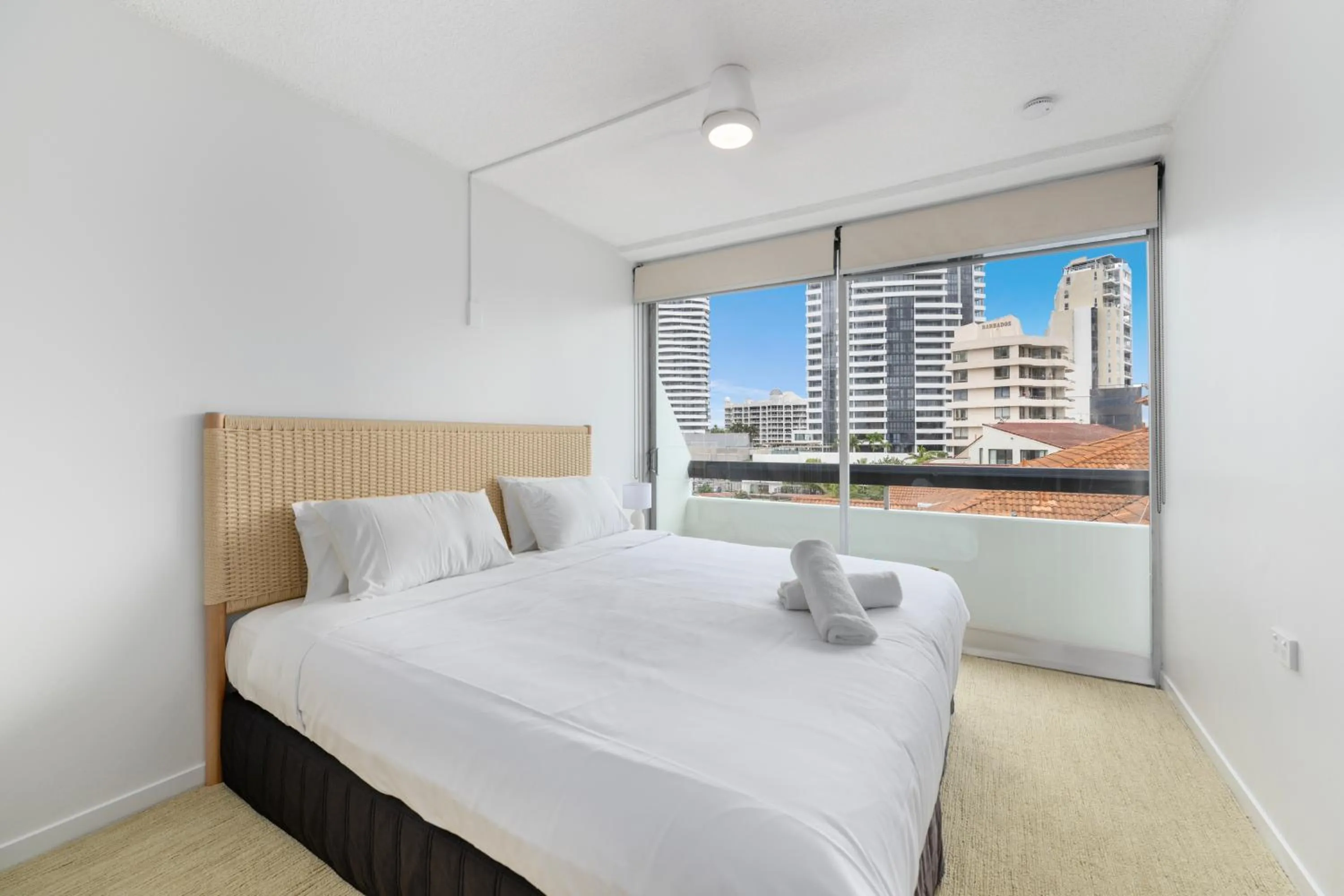 Bed in Hi Ho Beach Apartments on Broadbeach