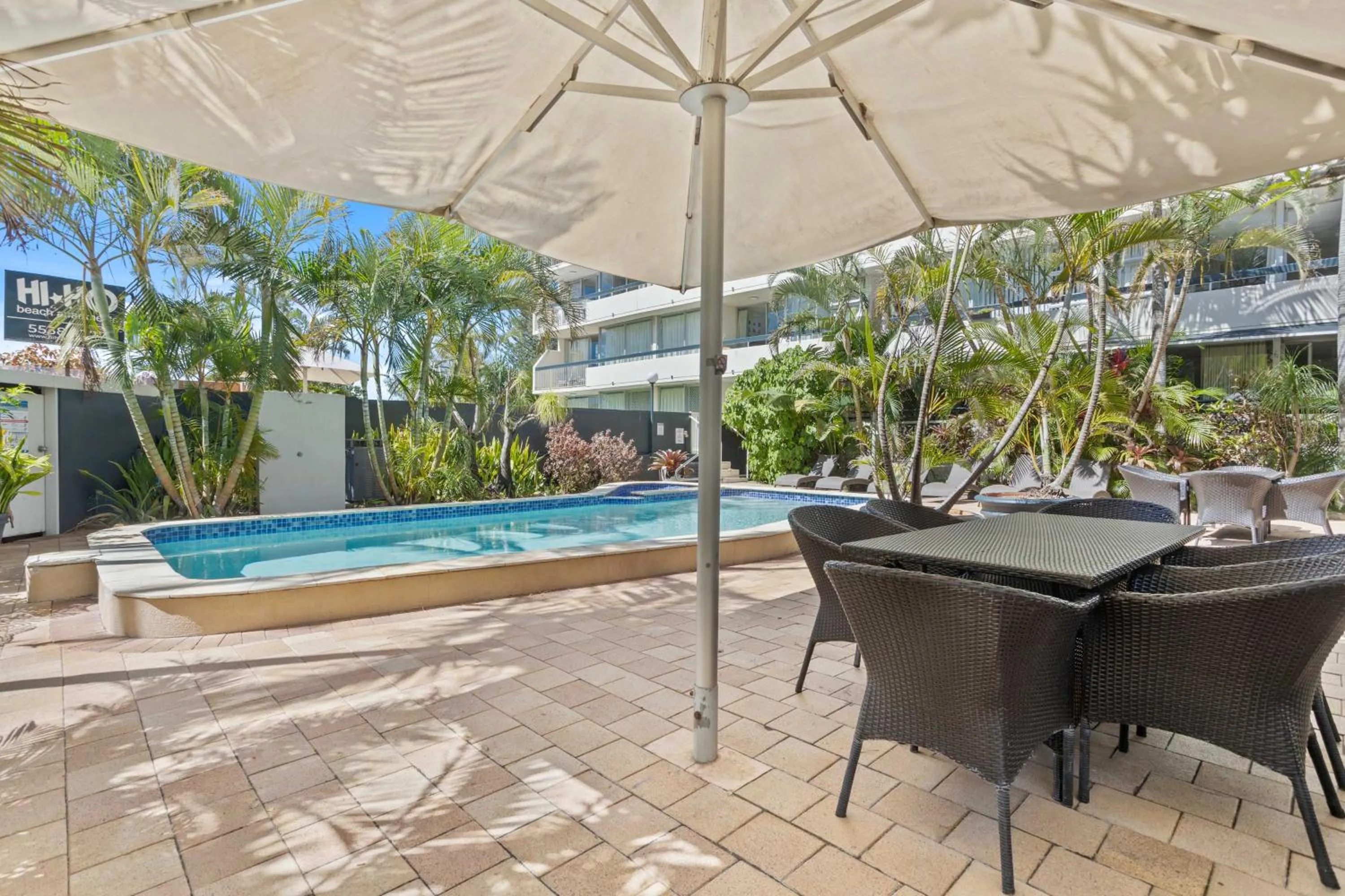 Patio in Hi Ho Beach Apartments on Broadbeach