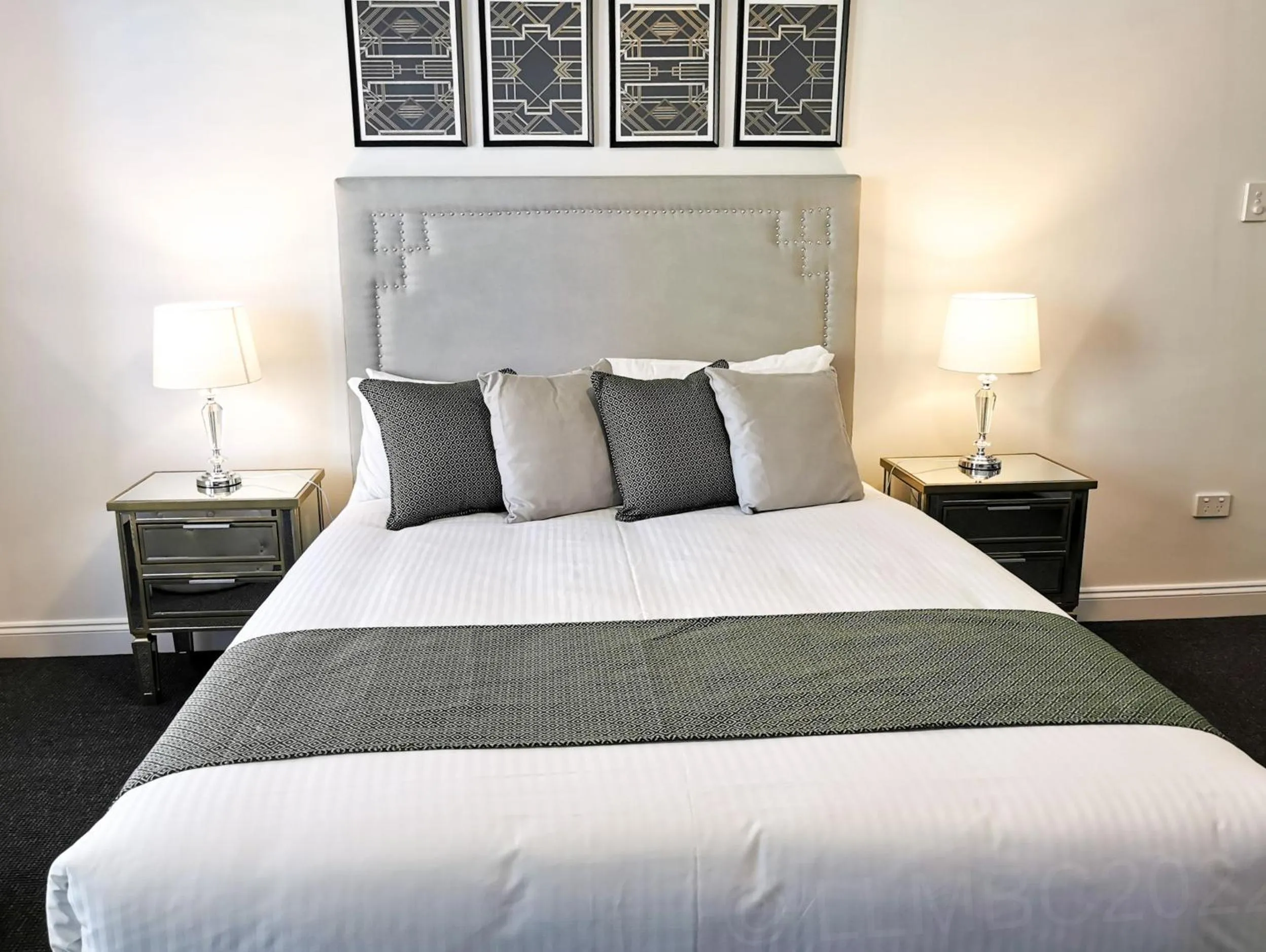 Bed in Adelaide Mansions Apartments