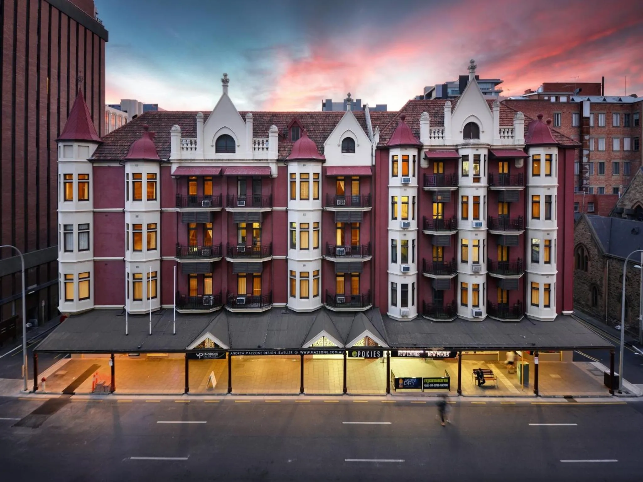 Facade/entrance in Adelaide Mansions Apartments