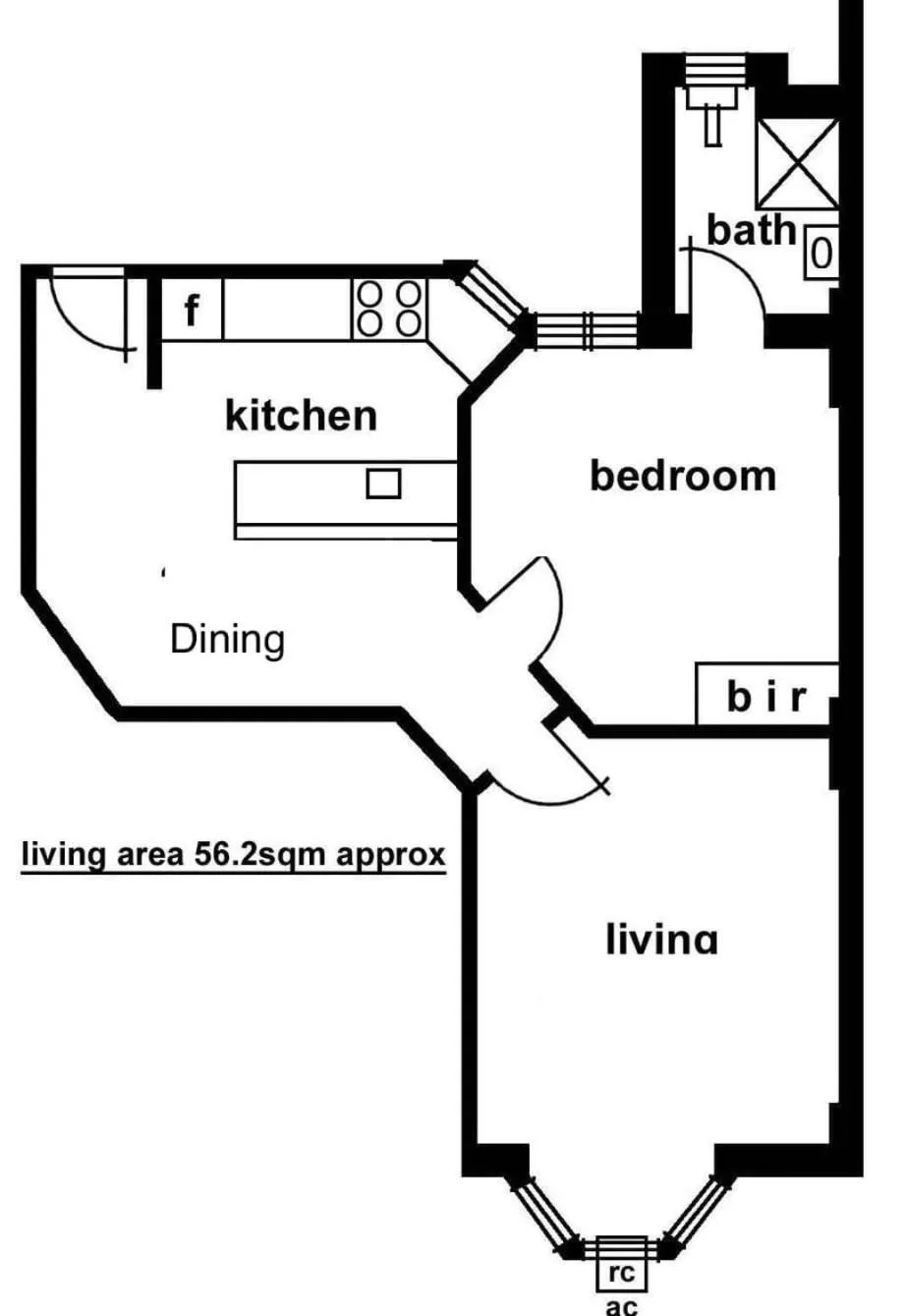 Floor plan in Adelaide Mansions Apartments