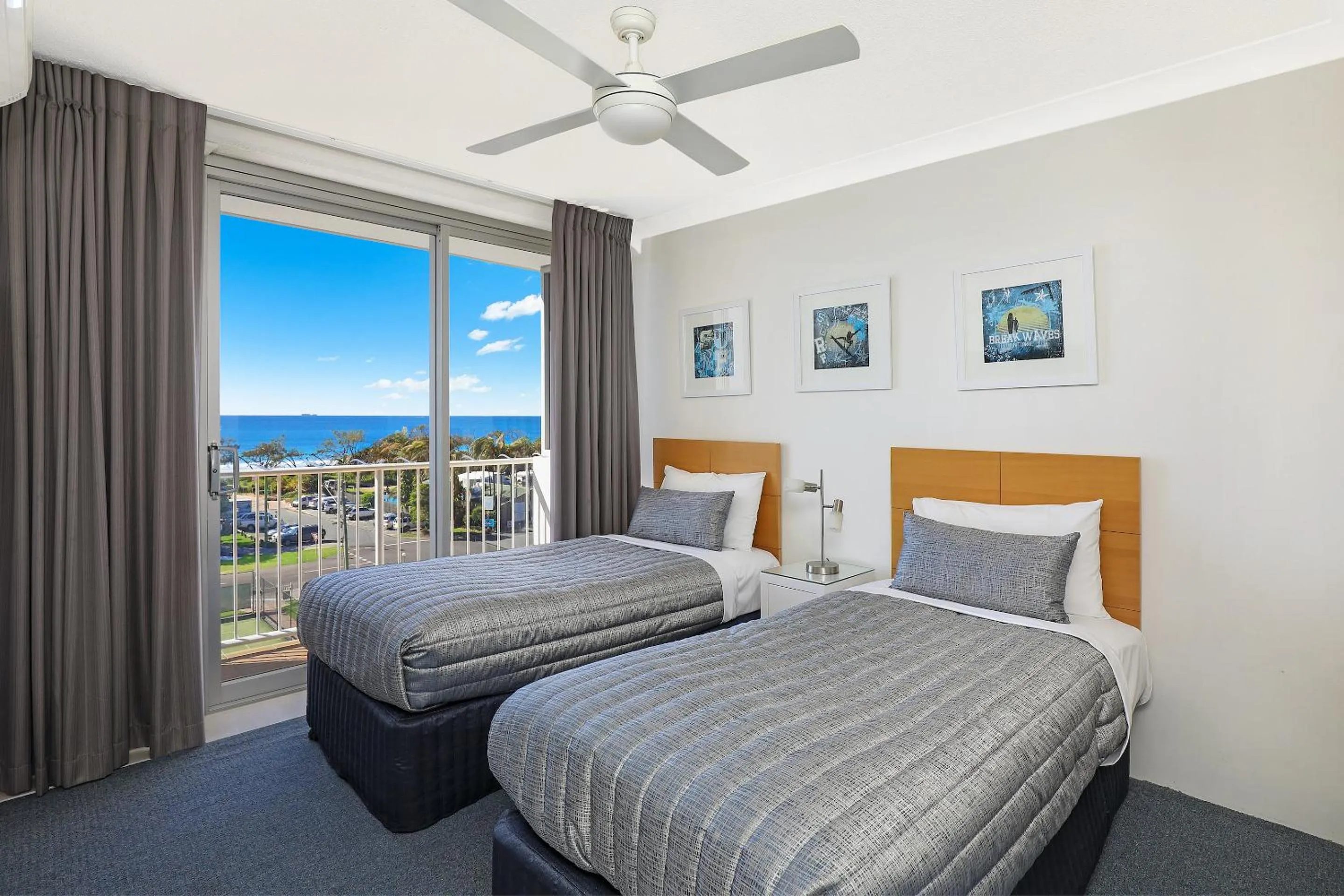Balcony/Terrace, Bed in Elouera Tower