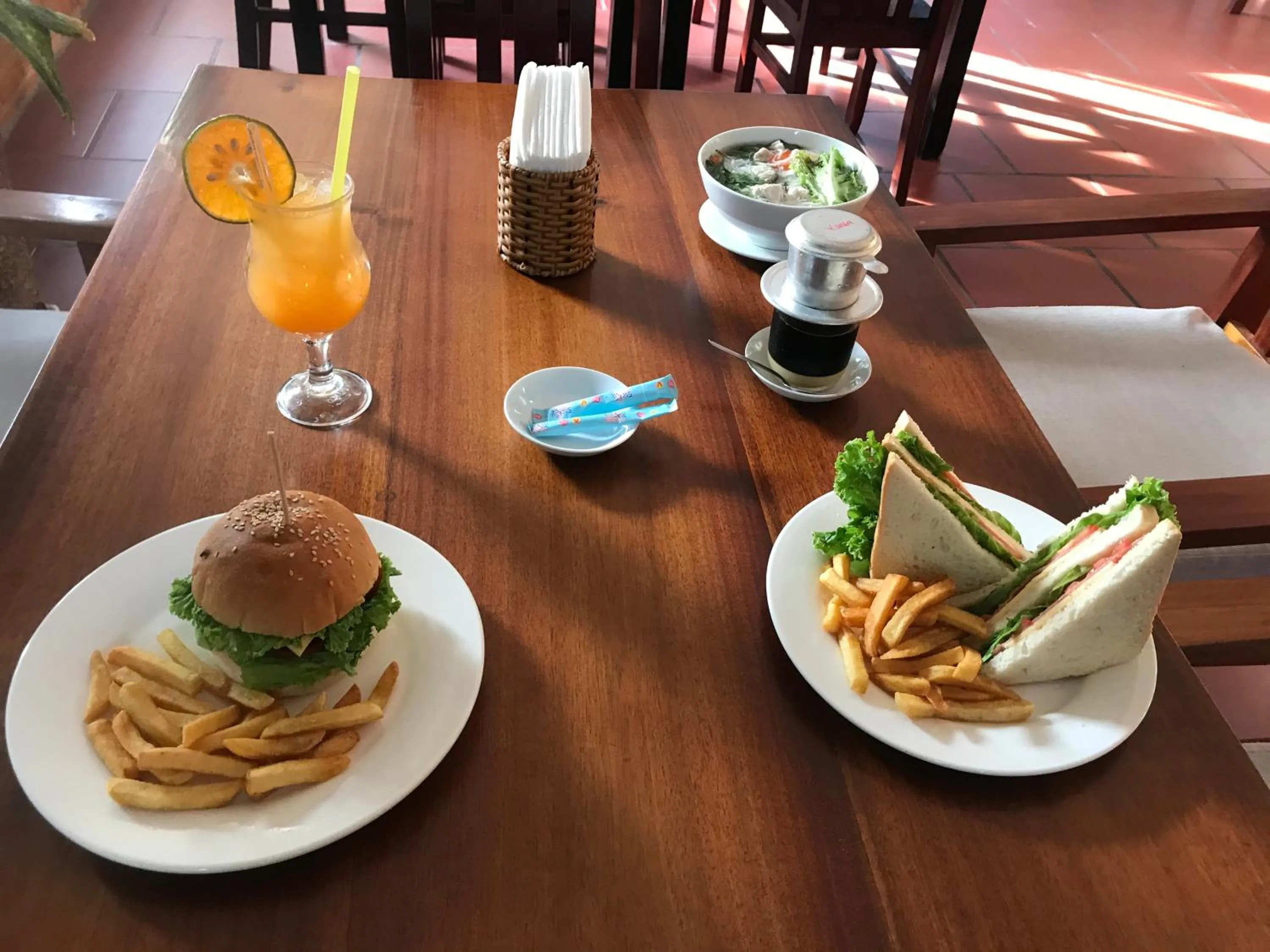 Buffet breakfast in Sunlight Bungalow