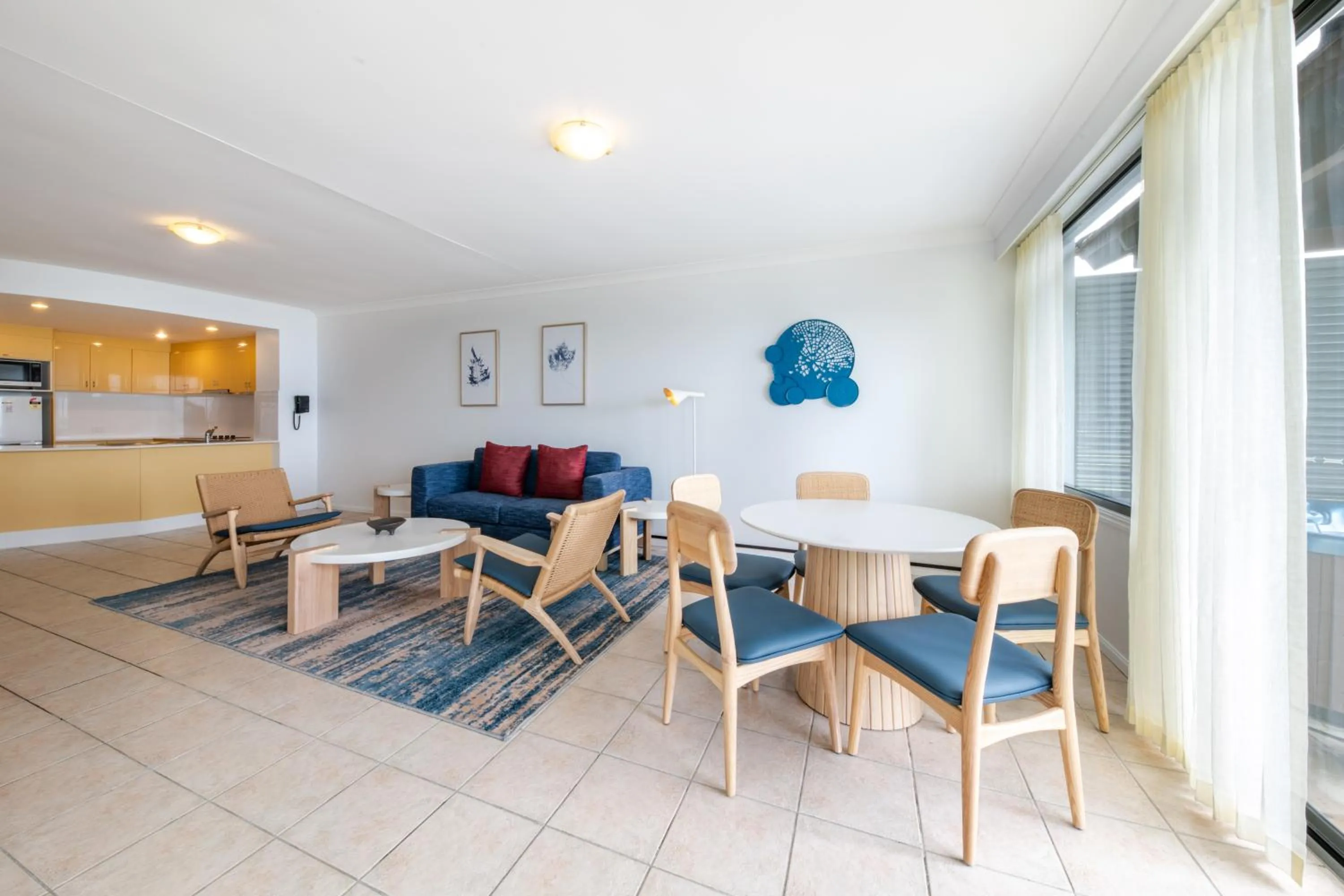 Living room in at Water's Edge Resort