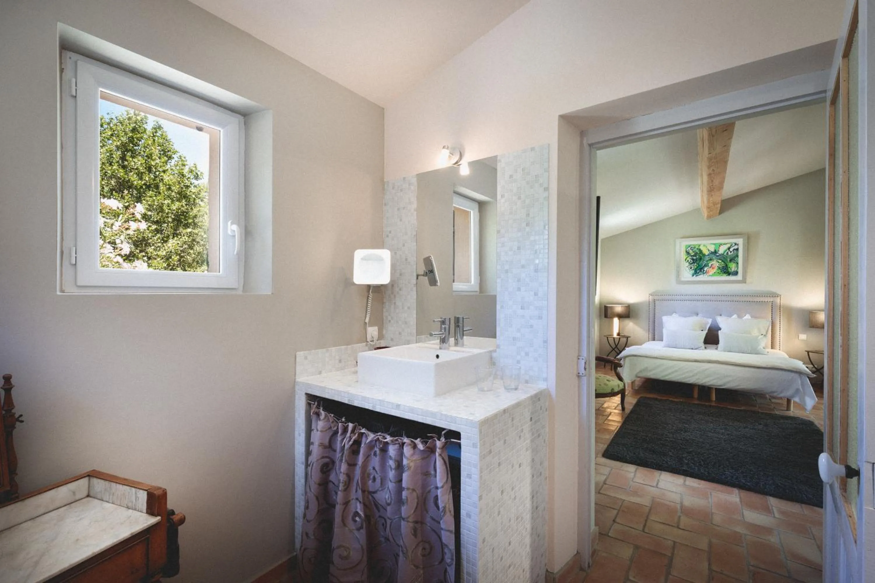 Bathroom, Bed in Bastide Sainte Trinide