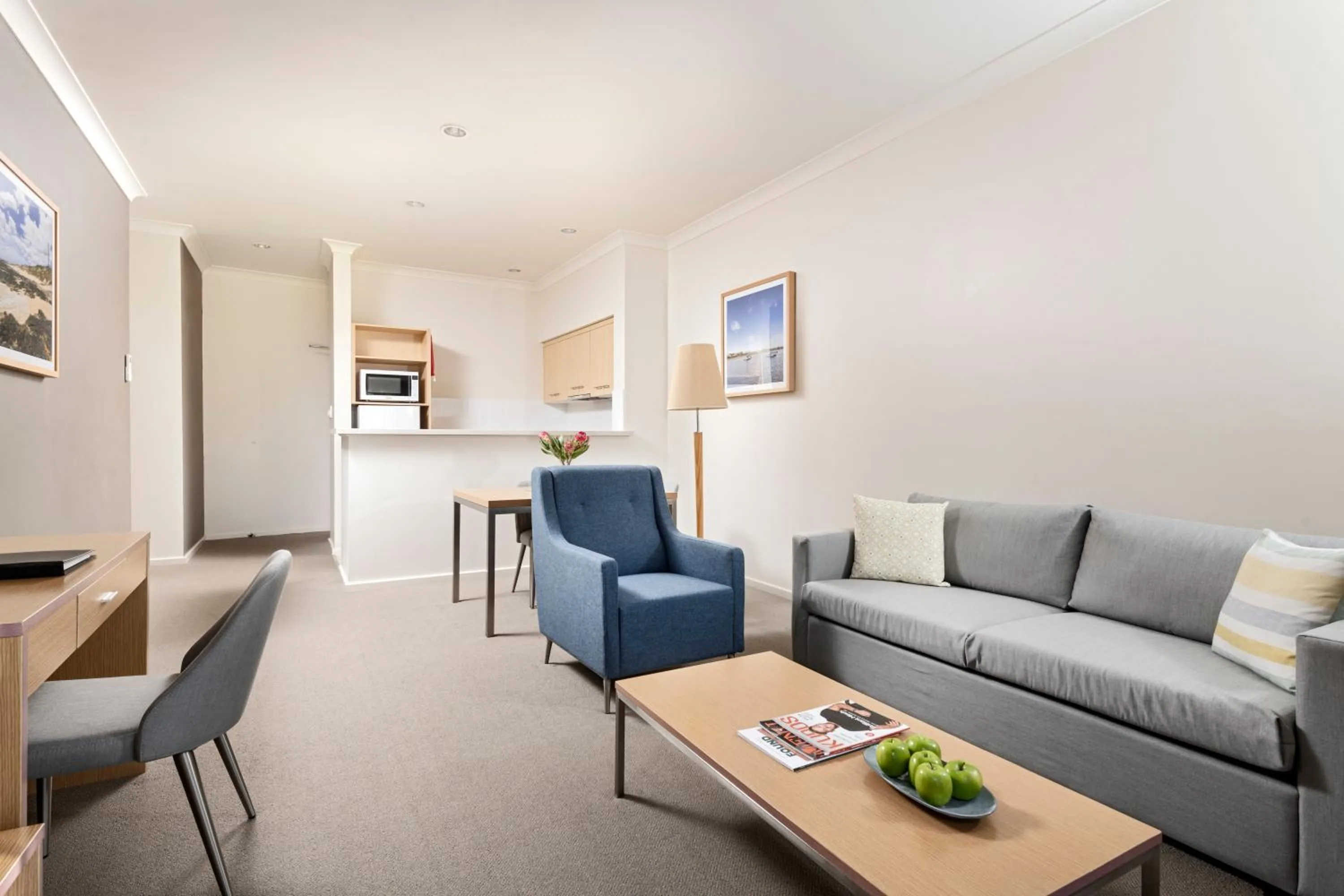 Living room in Quest Bunbury