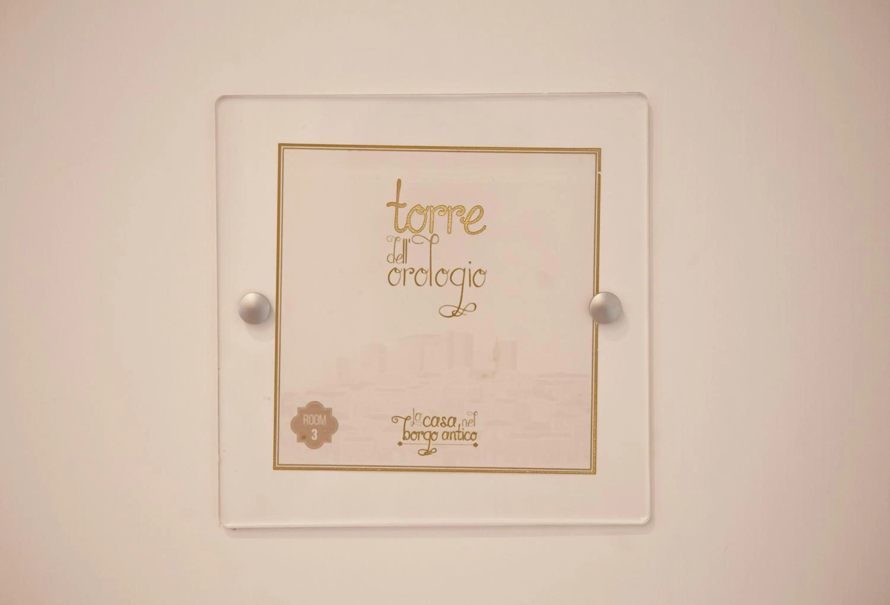 Logo/Certificate/Sign in La Casa nel Borgo Antico