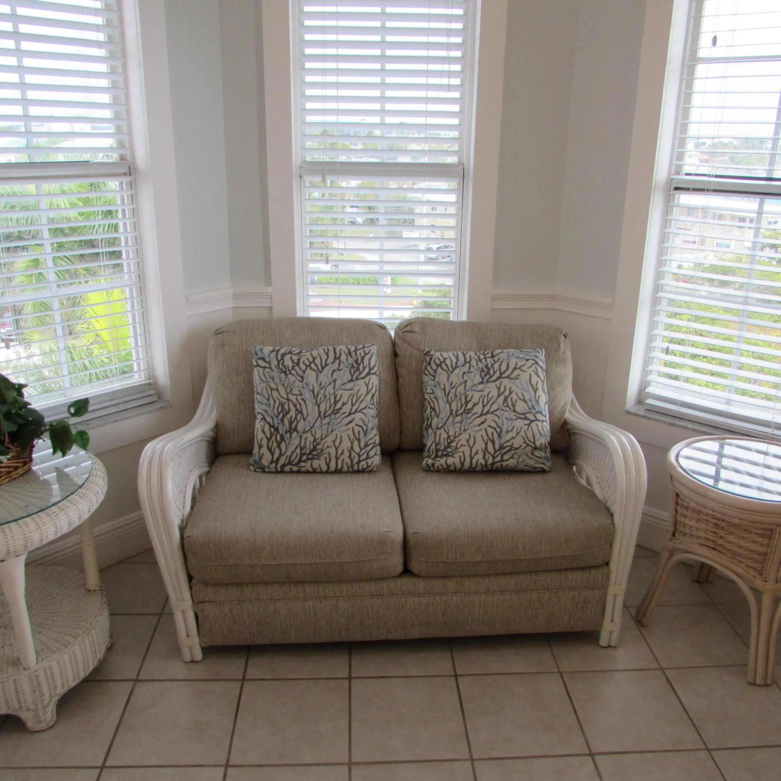 Seating area in Edison Beach House