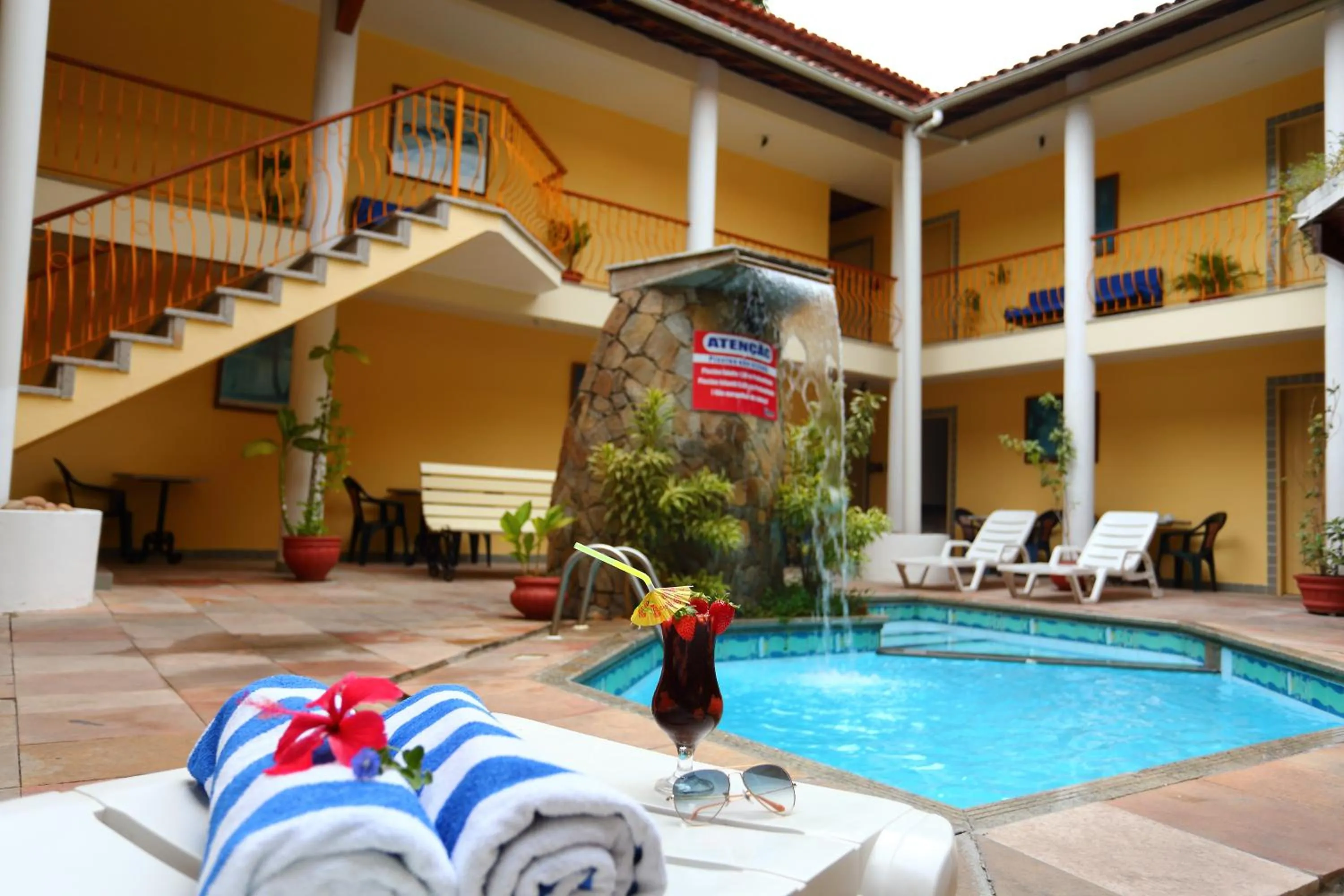 Pool view in Marlim Porto Hotel