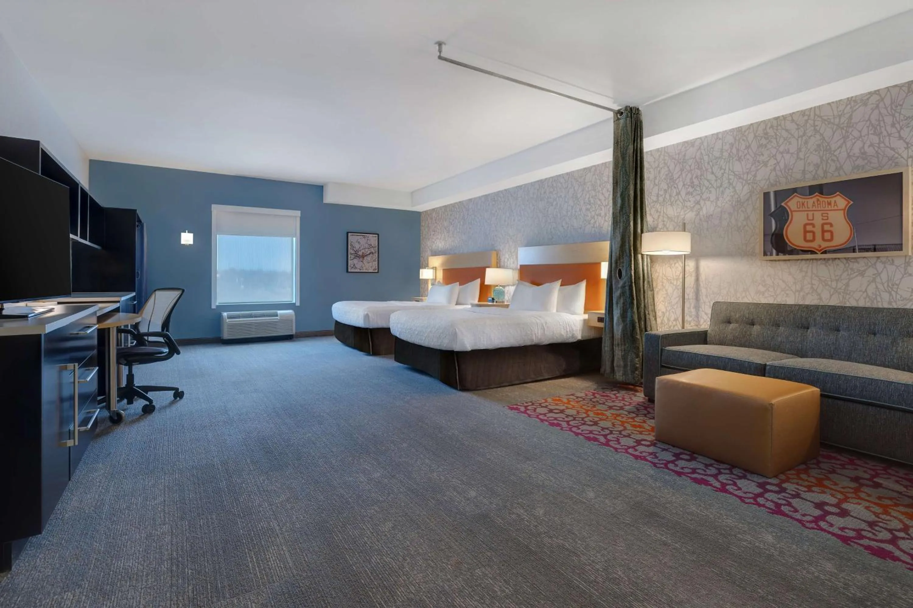 Bed in Home2 Suites by Hilton Stillwater