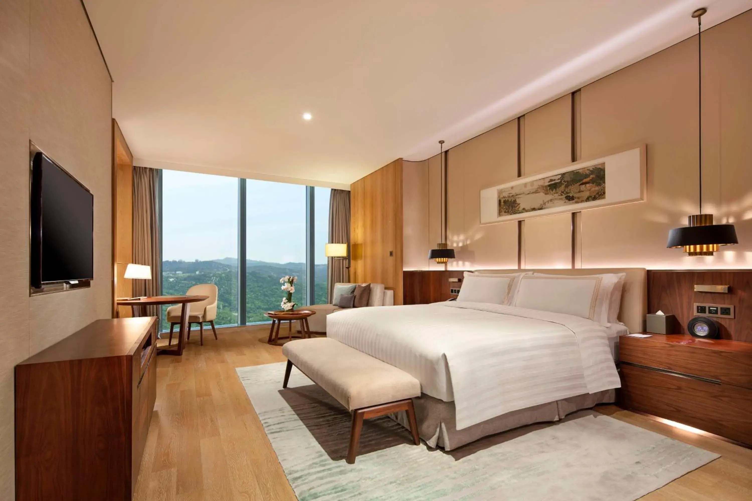 Premier King Room with City View in Conrad Xiamen Premier King Room with City View in Conrad Xiamen