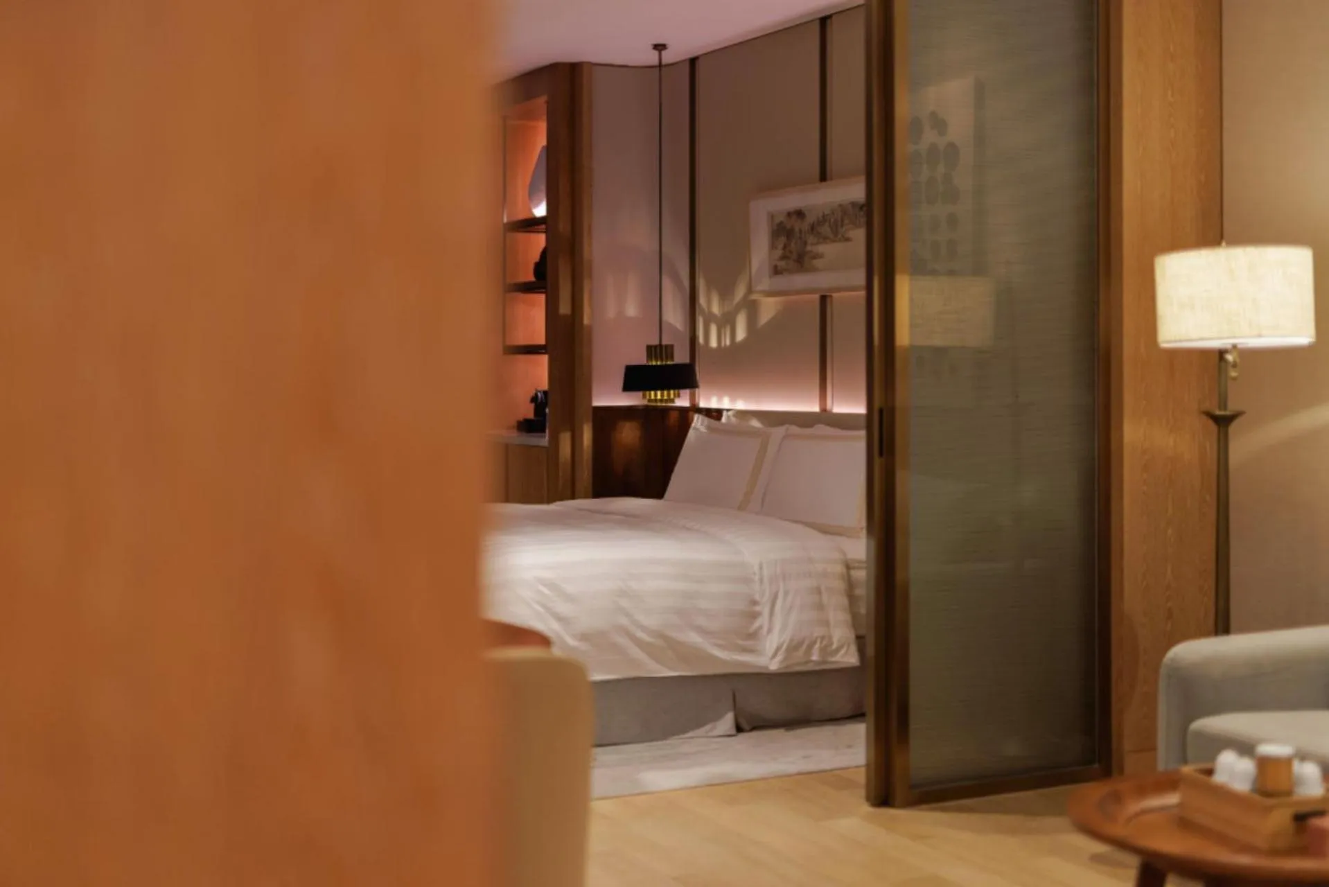 Living room, Bed in Conrad Xiamen