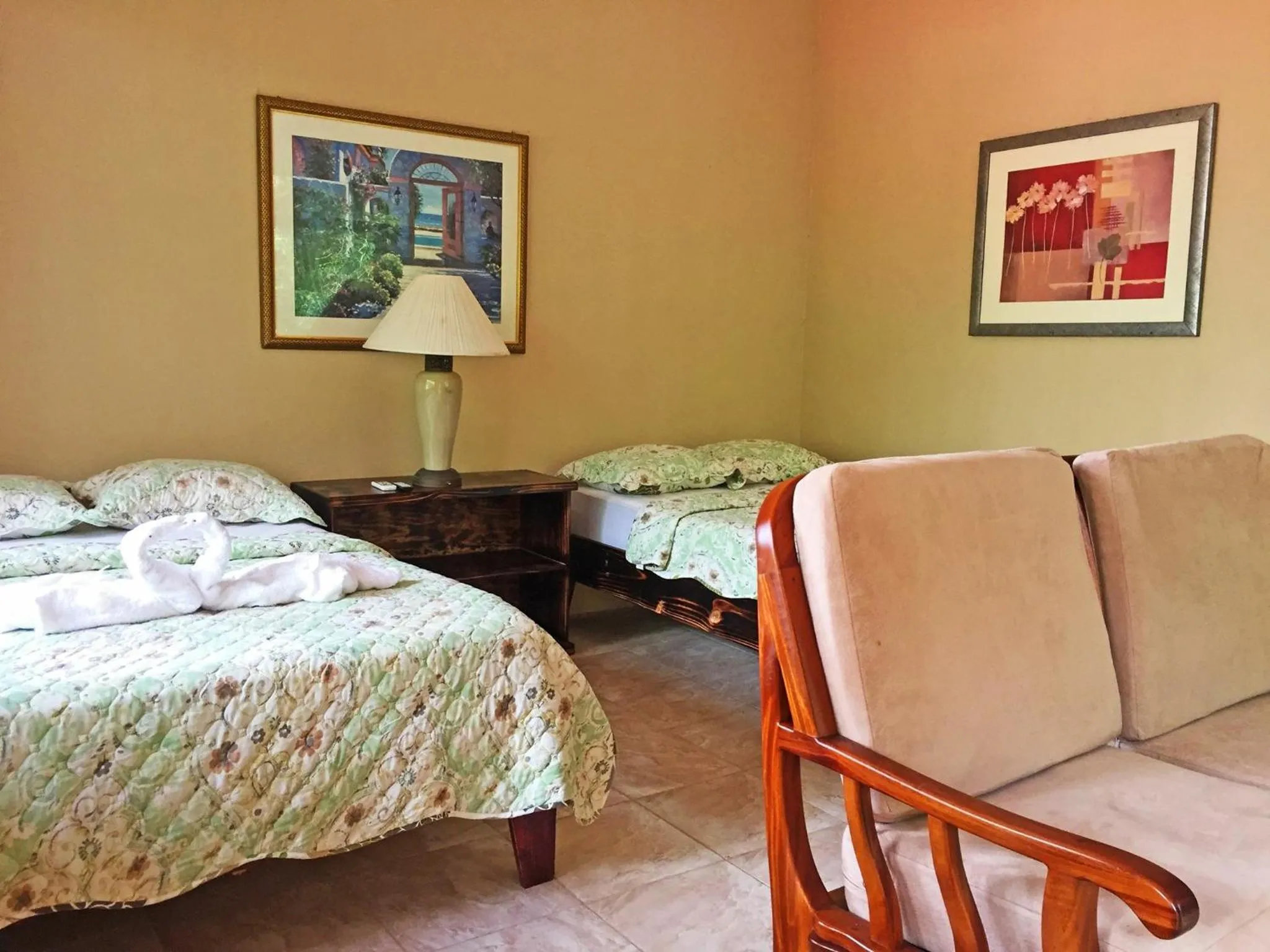 Bed in Pacifico Loft Hotel