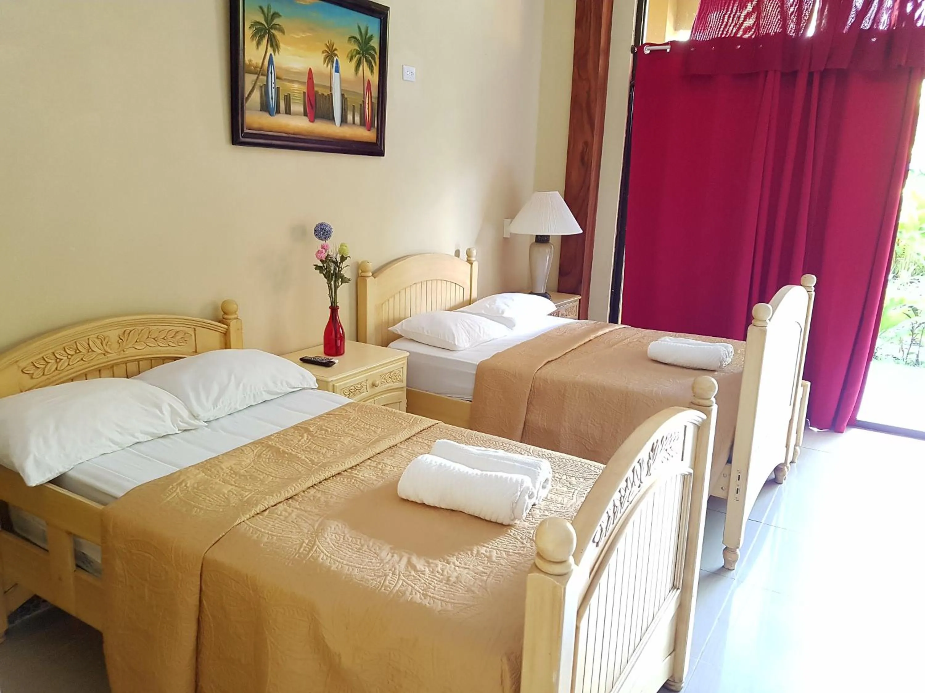 Bed in Pacifico Loft Hotel