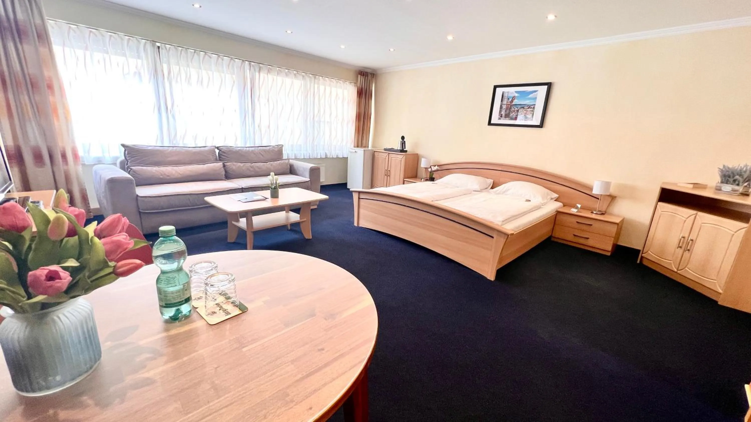 Bed in Hotel zur Loreley - Garni