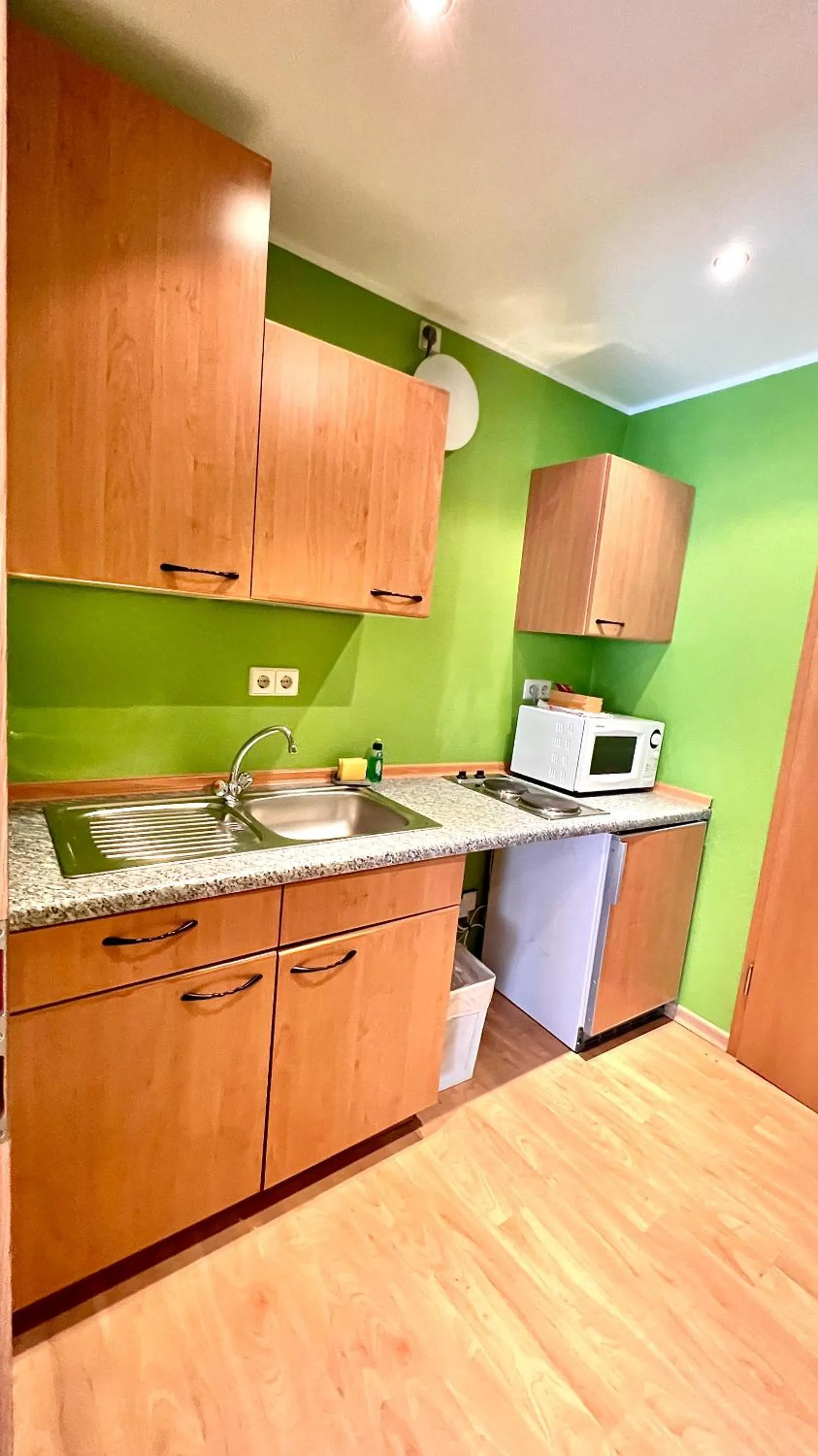 Kitchen or kitchenette in Hotel zur Loreley - Garni