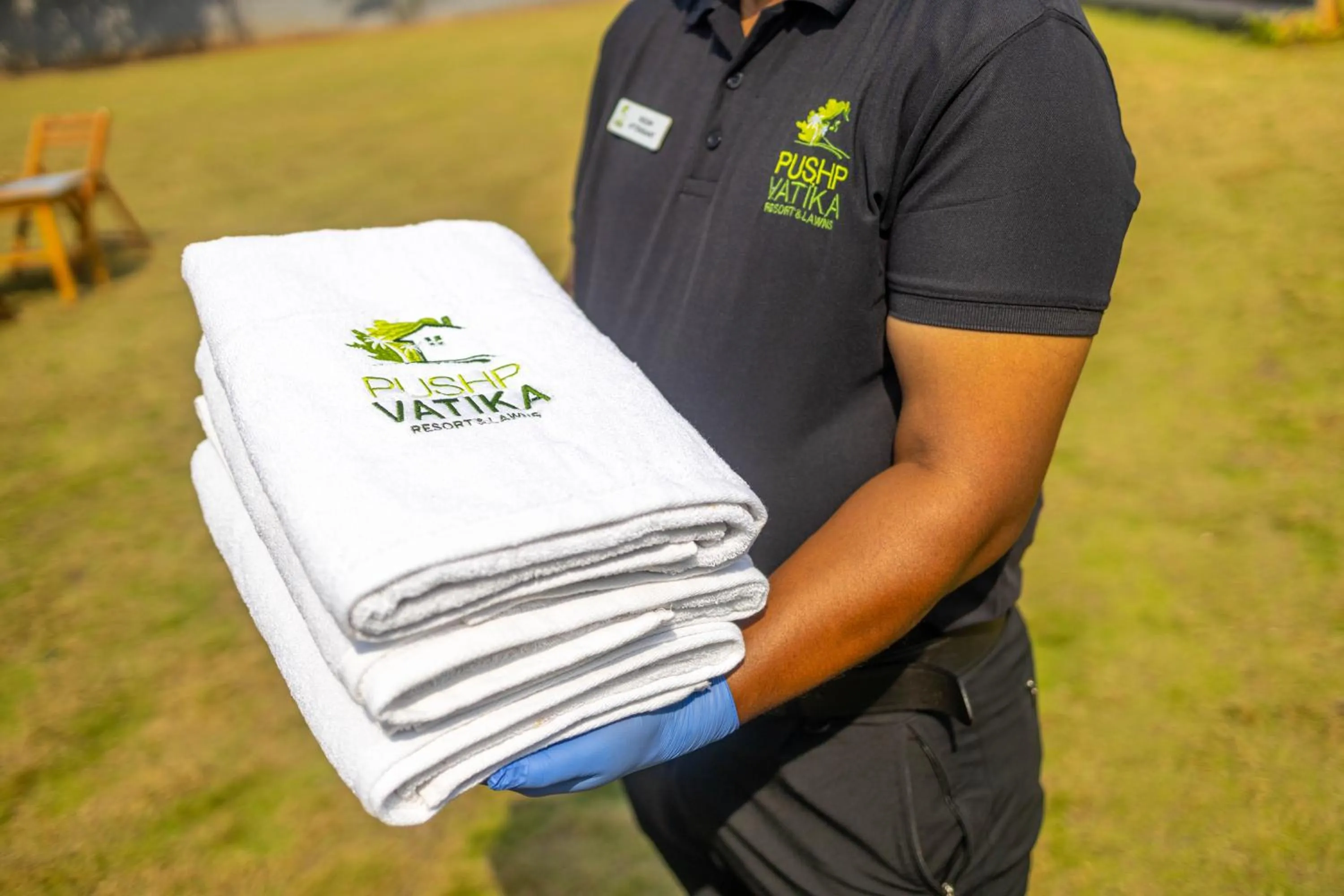 towels in Pushp Vatika Resort & Lawns