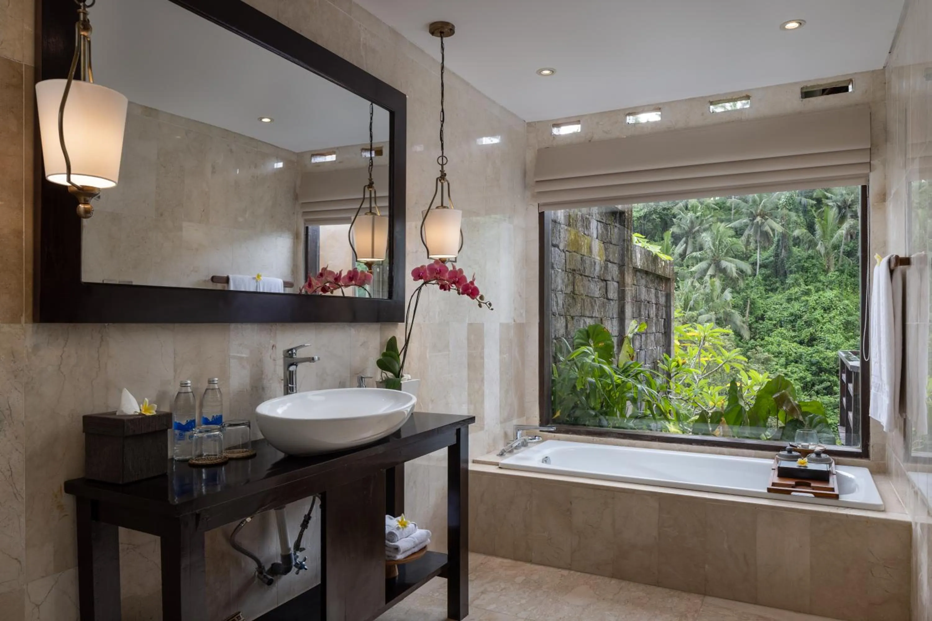 Bath in The Kayon Valley Resort