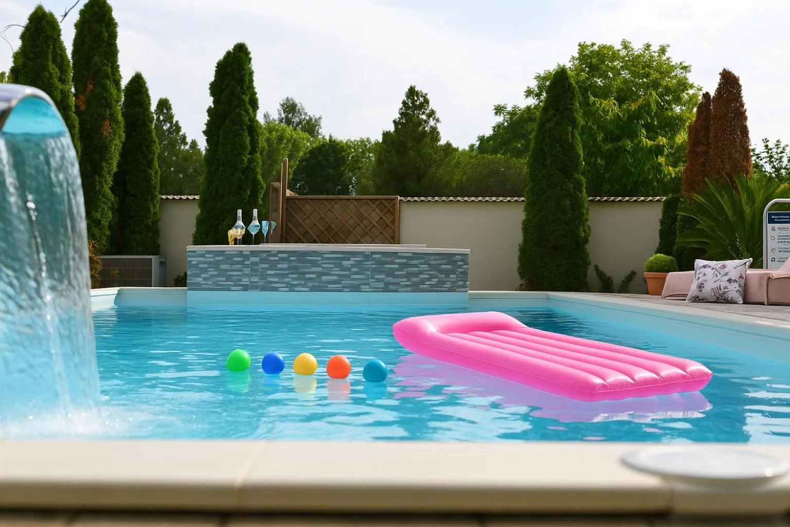Swimming pool in Amfora Panzió