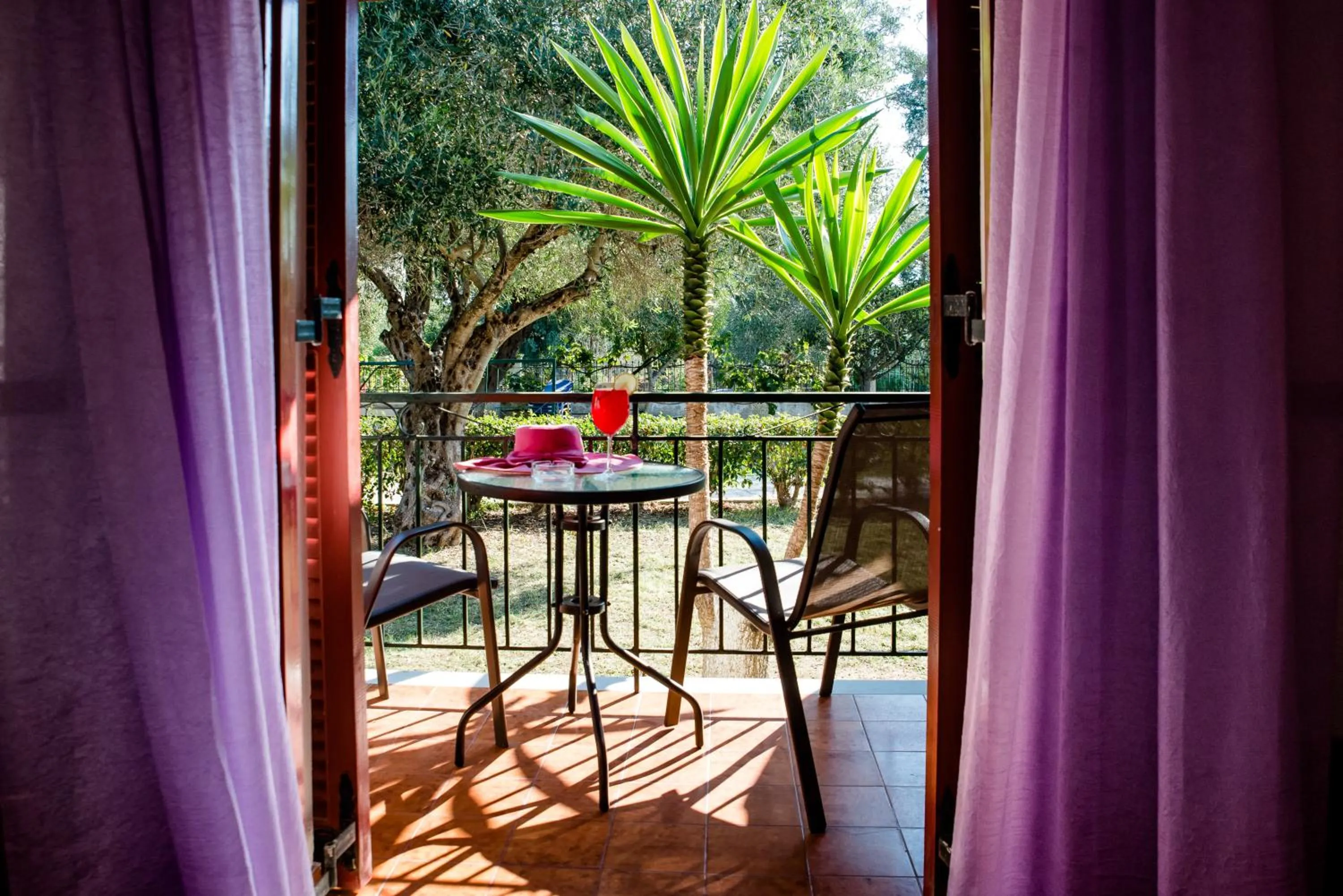 Balcony/Terrace in Kalypso studio Resorts