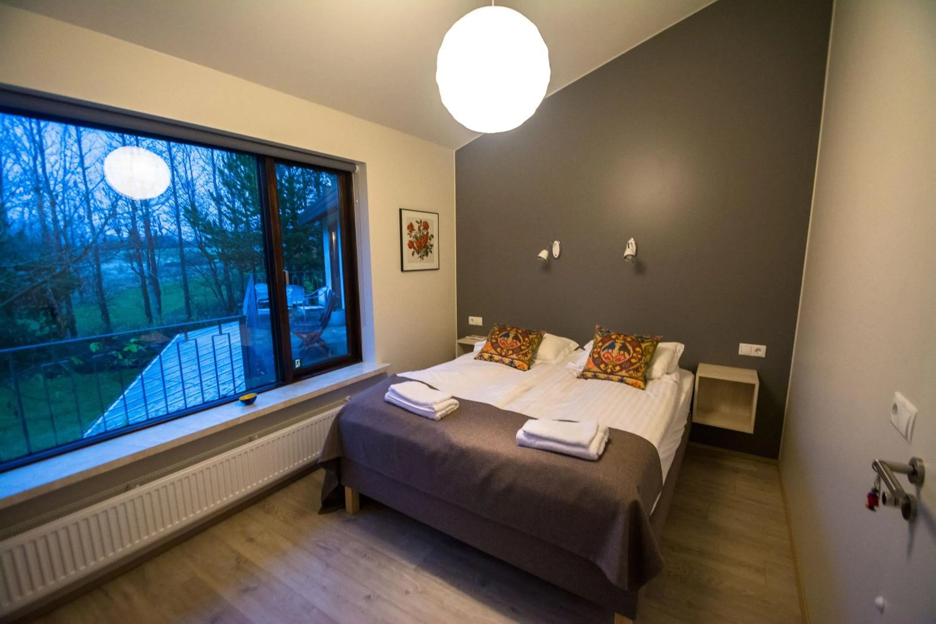 Bed in Brekkugerdi Guesthouse