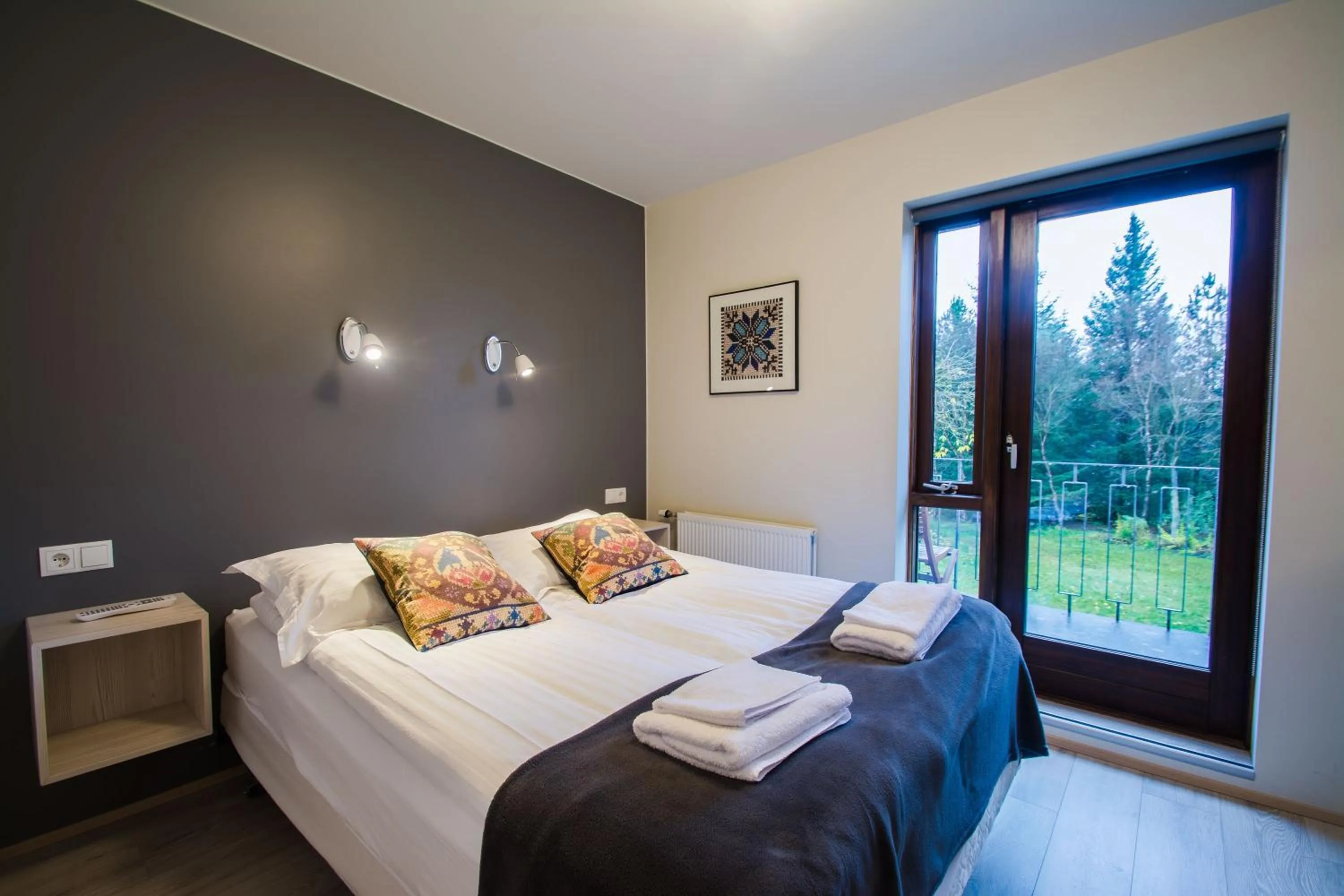 Bed in Brekkugerdi Guesthouse