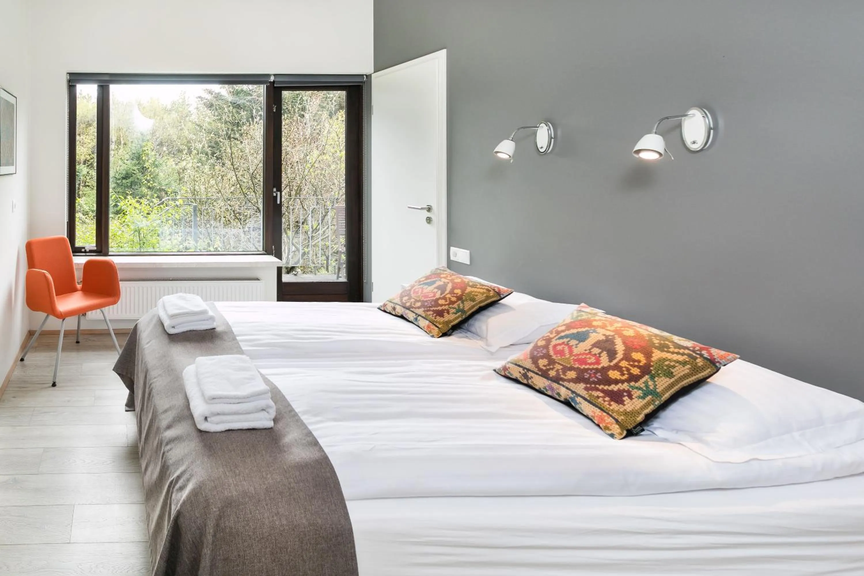 Bed in Brekkugerdi Guesthouse