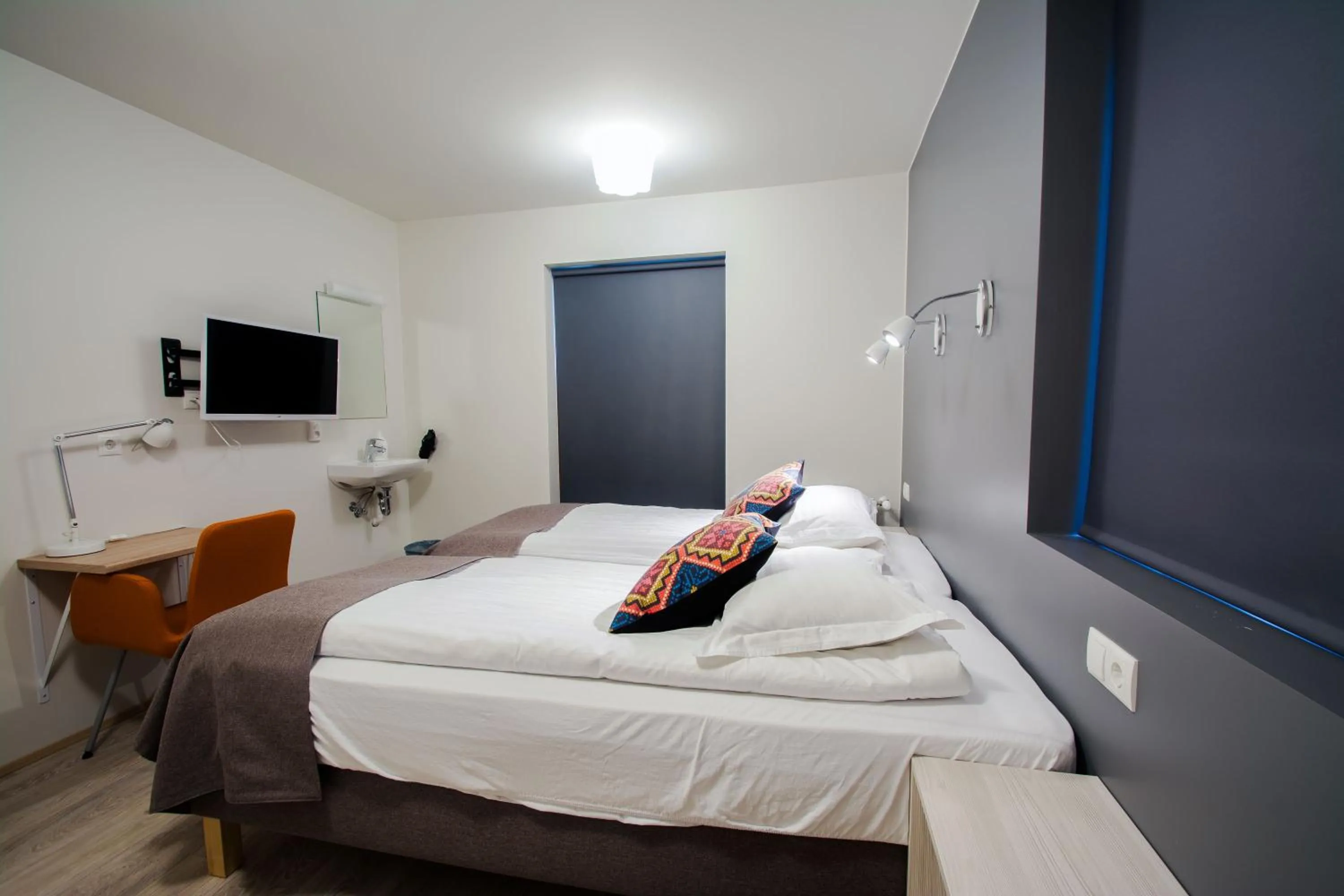 Bed in Brekkugerdi Guesthouse