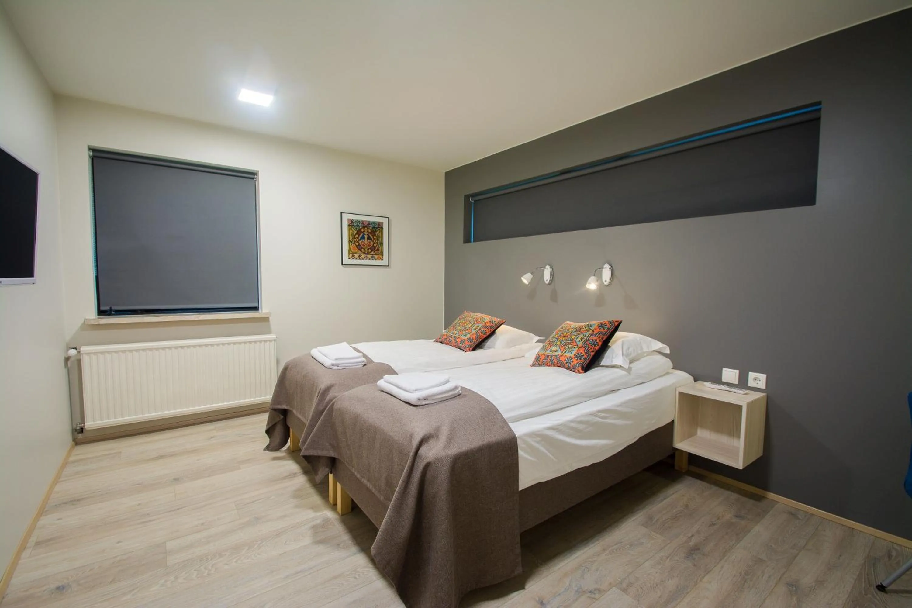 Bed in Brekkugerdi Guesthouse