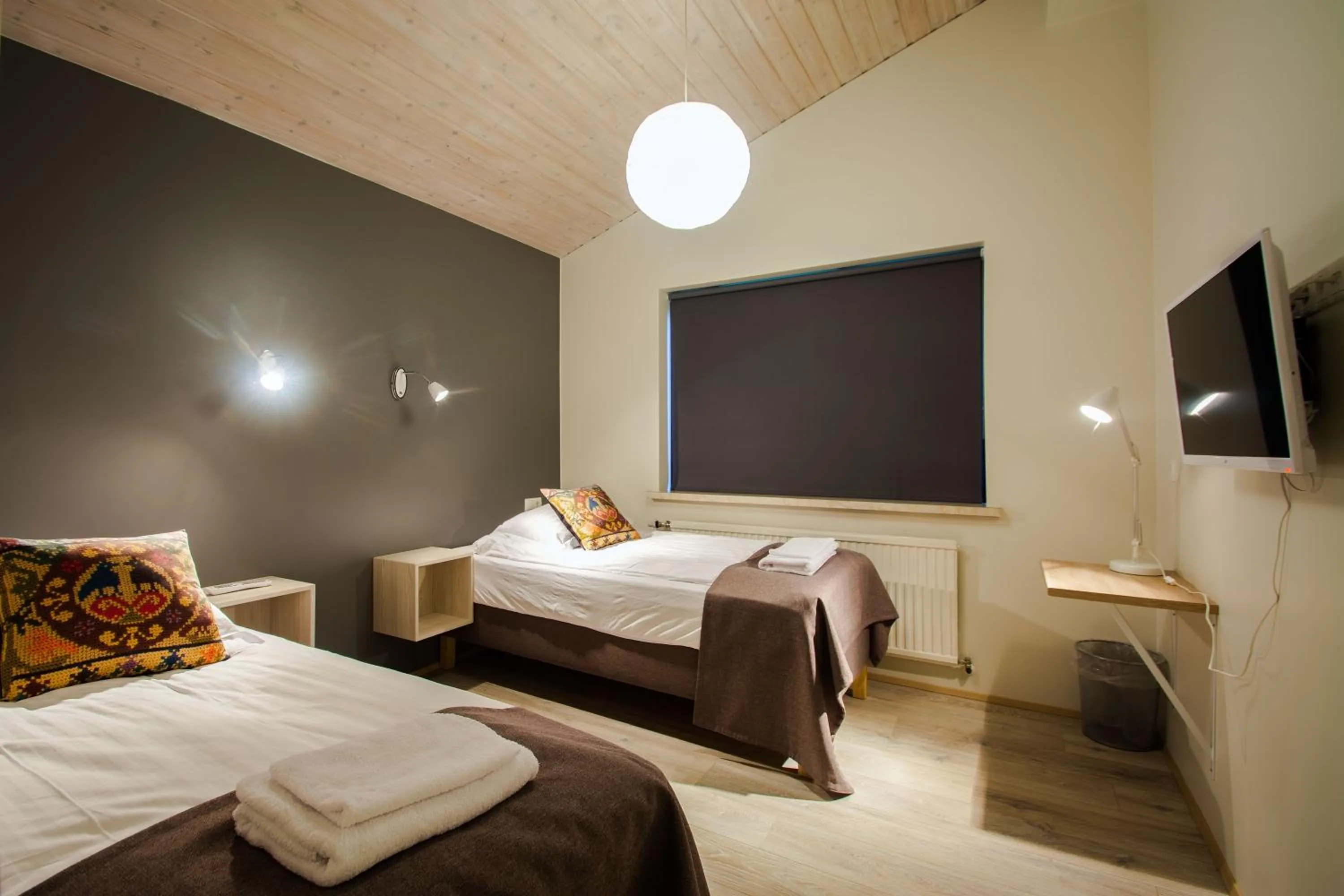 Bed in Brekkugerdi Guesthouse