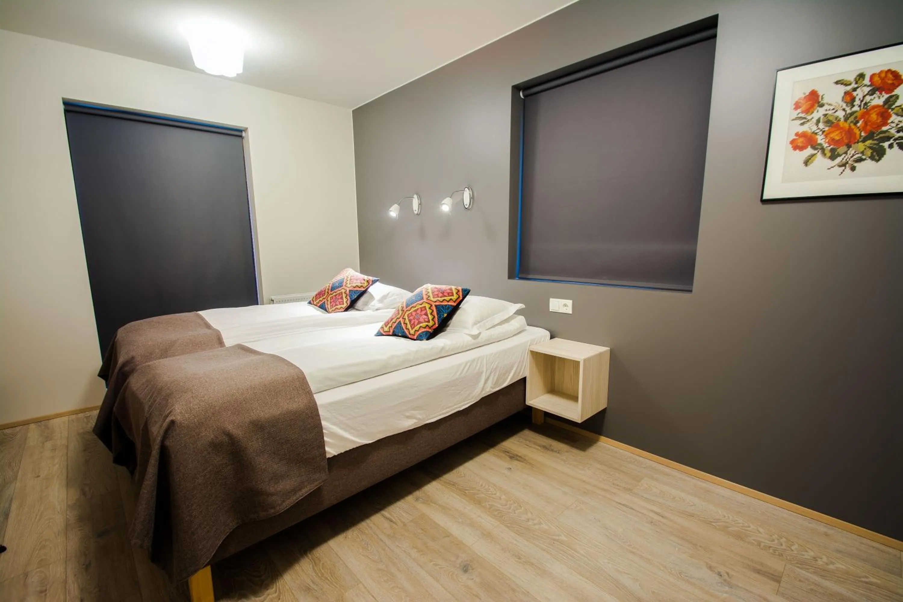 Bed in Brekkugerdi Guesthouse