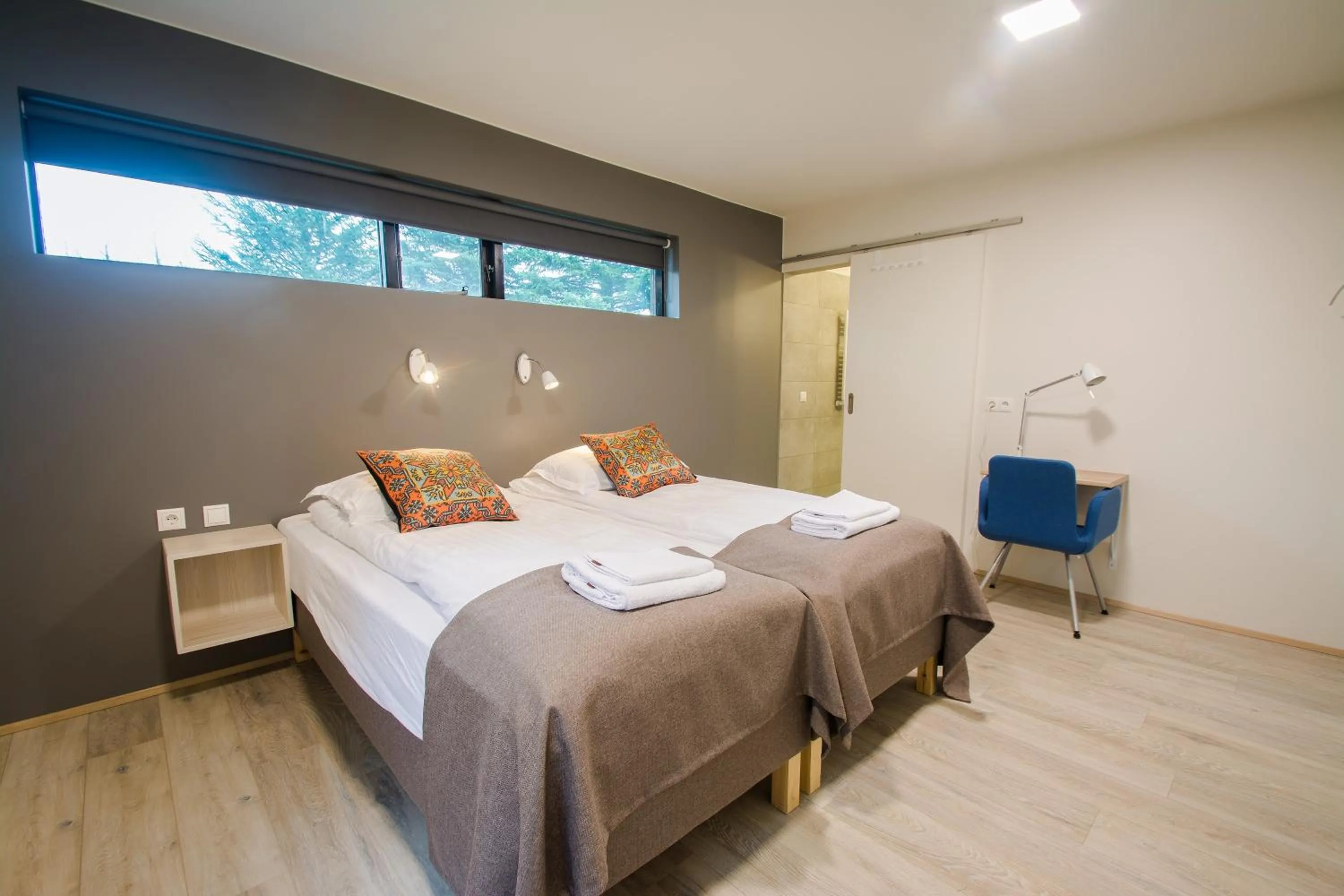 Bed in Brekkugerdi Guesthouse