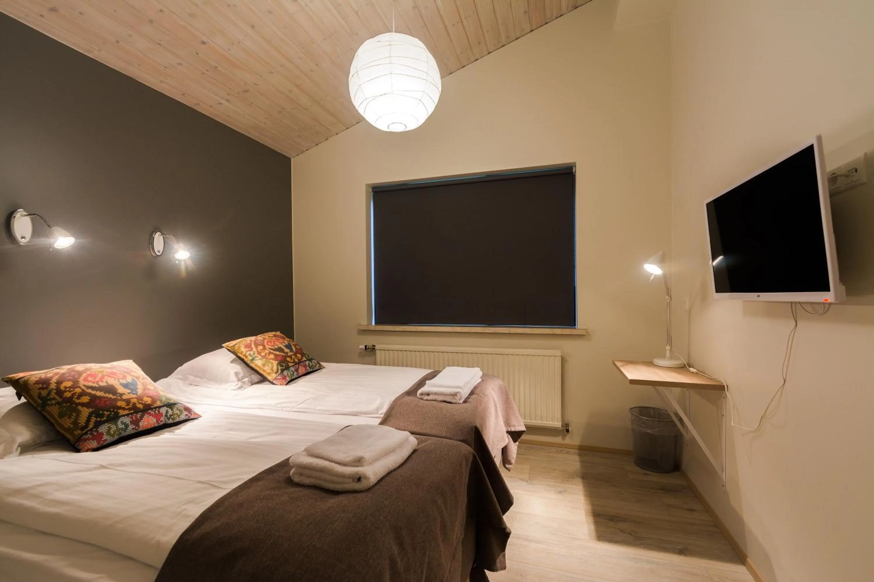 Bed in Brekkugerdi Guesthouse